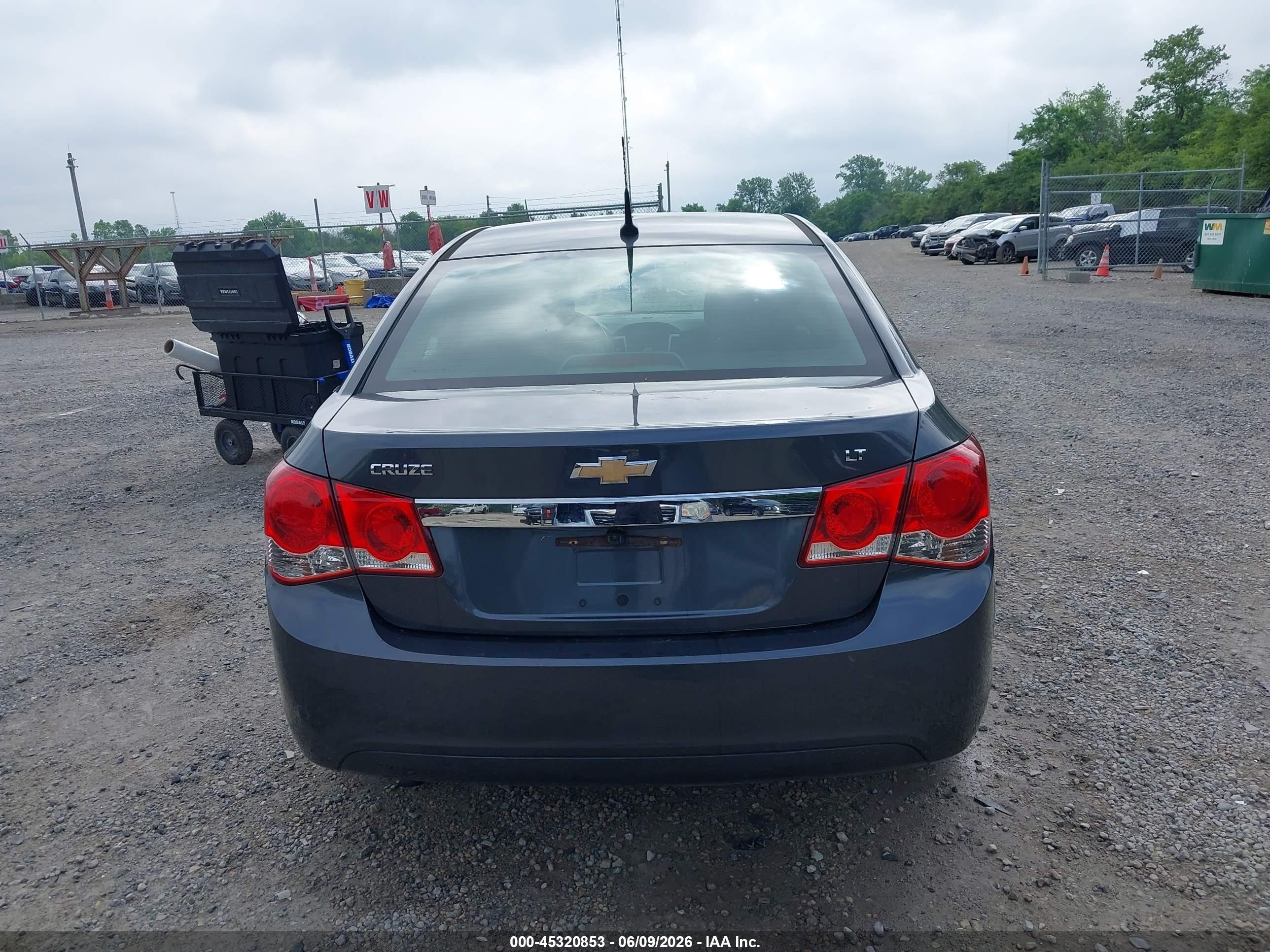 2013 Chevrolet Cruze 1lt Auto Gray vin: 1G1PC5SB4D7116485