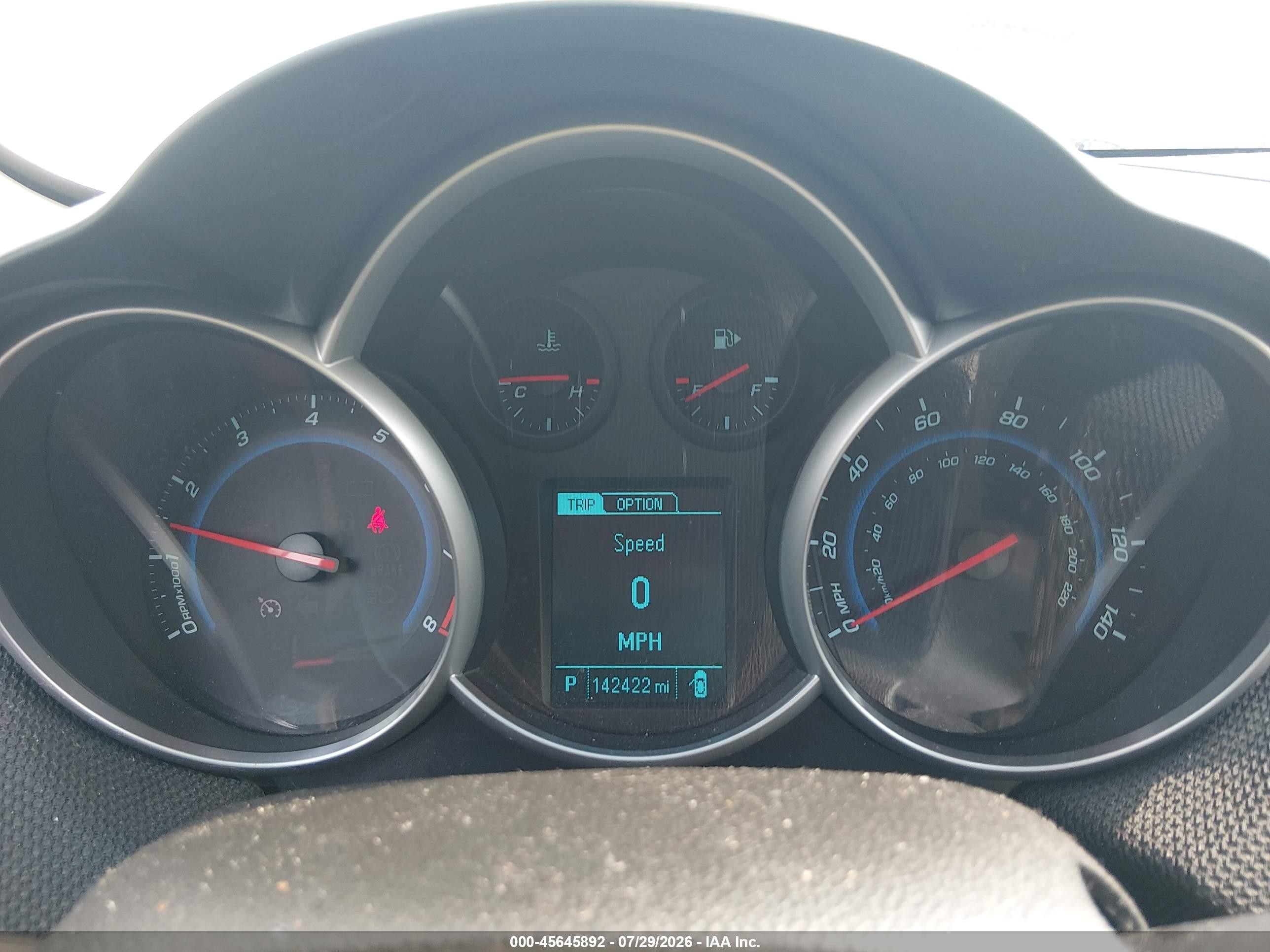 2013 Chevrolet Cruze 1lt Auto Black vin: 1G1PC5SB4D7117717