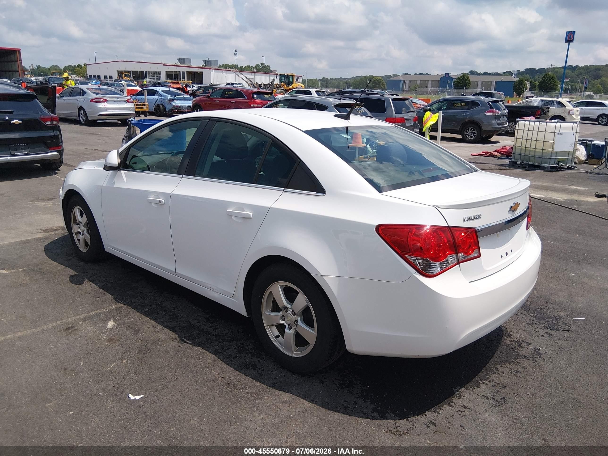 2013 Chevrolet Cruze 1lt Auto White vin: 1G1PC5SB4D7164505