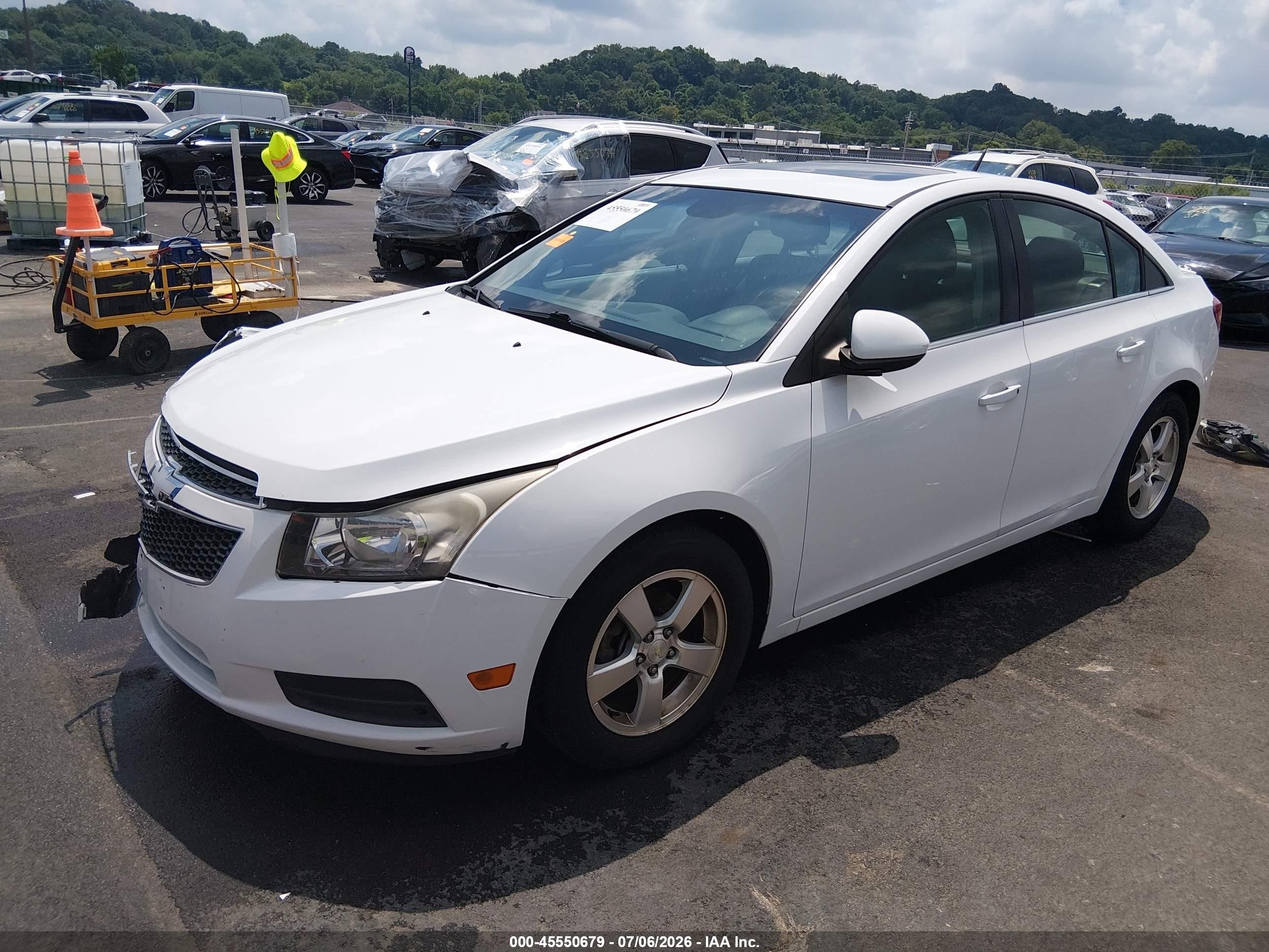 2013 Chevrolet Cruze 1lt Auto White vin: 1G1PC5SB4D7164505