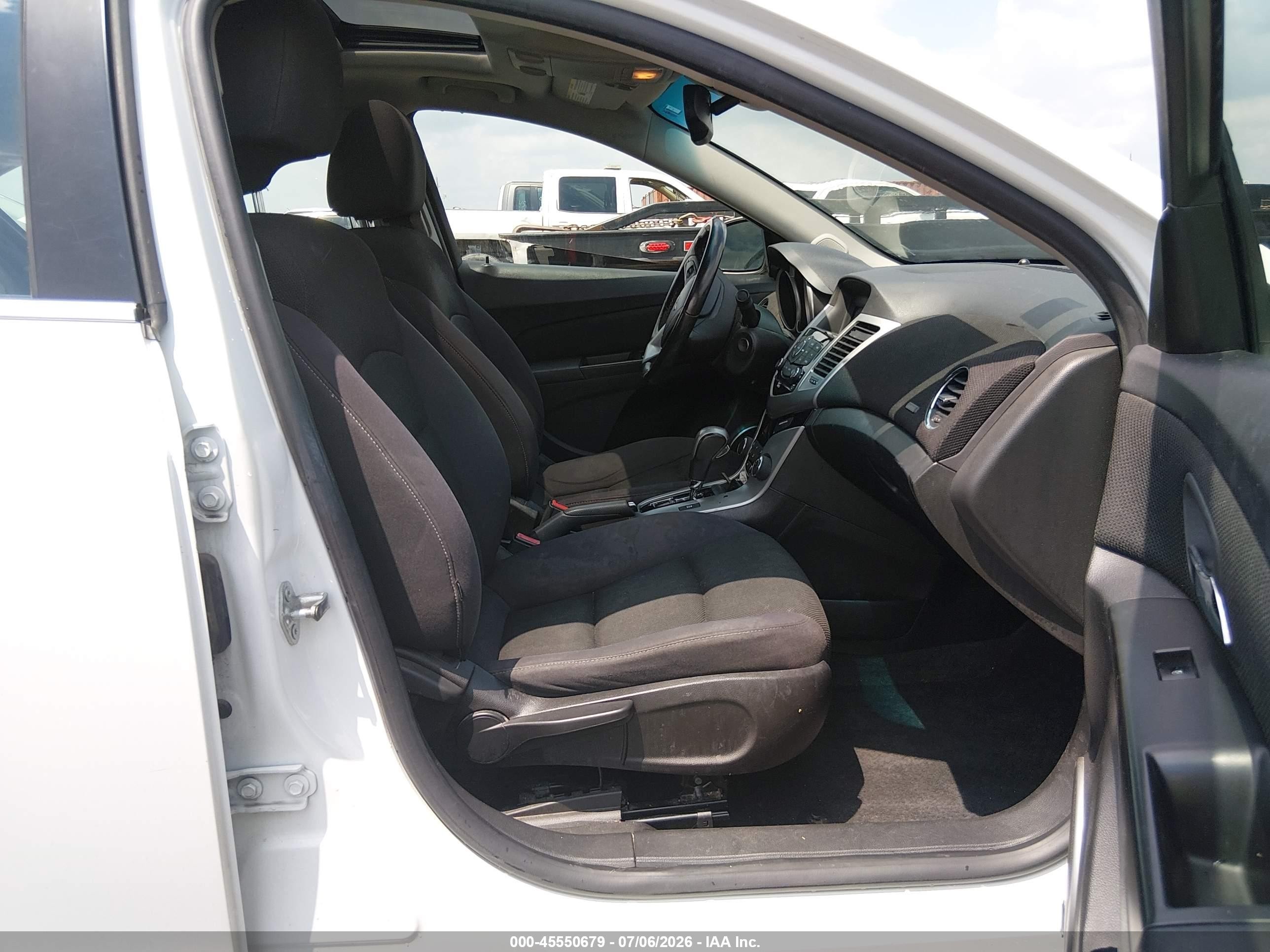 2013 Chevrolet Cruze 1lt Auto White vin: 1G1PC5SB4D7164505