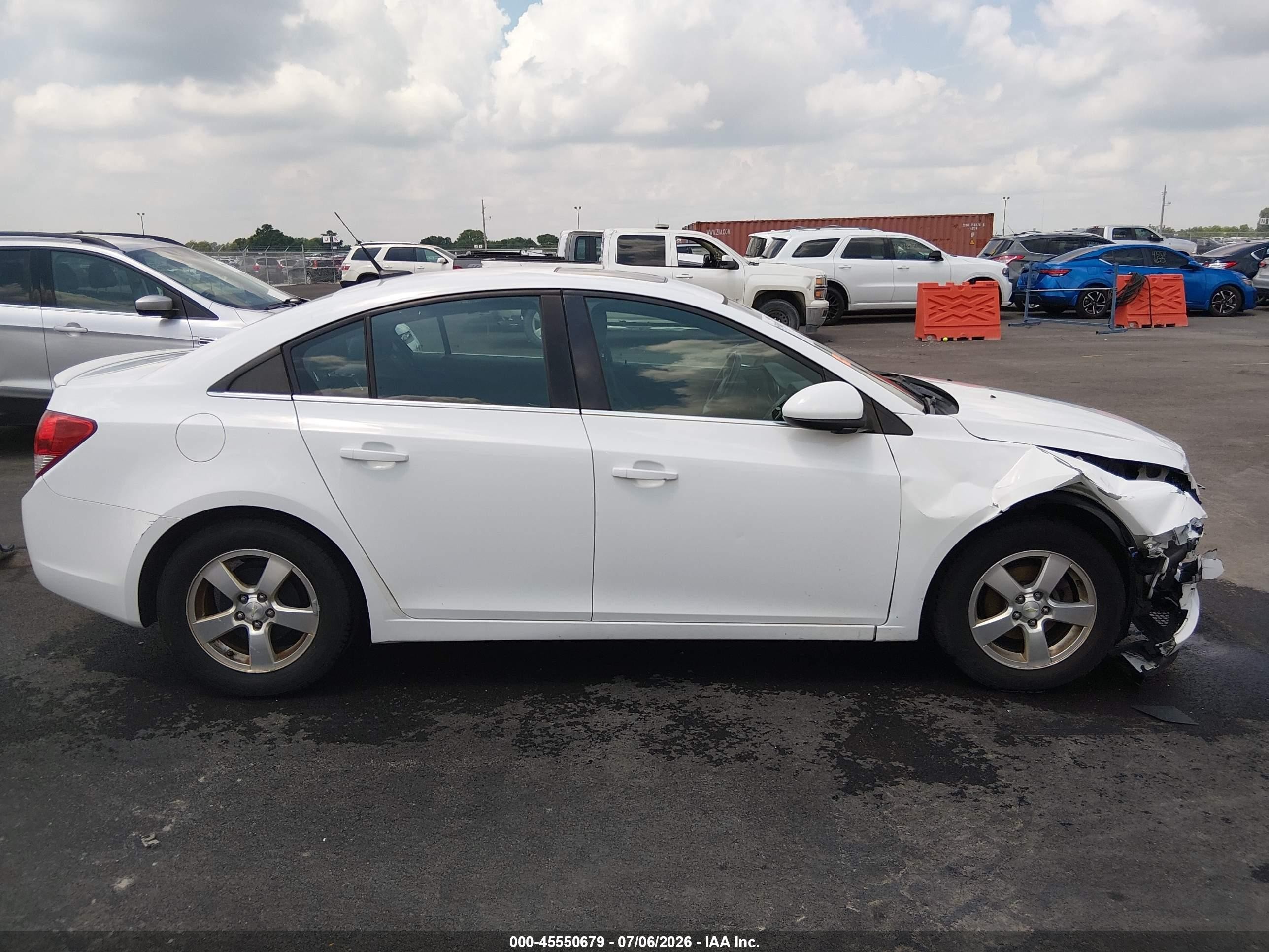 2013 Chevrolet Cruze 1lt Auto White vin: 1G1PC5SB4D7164505