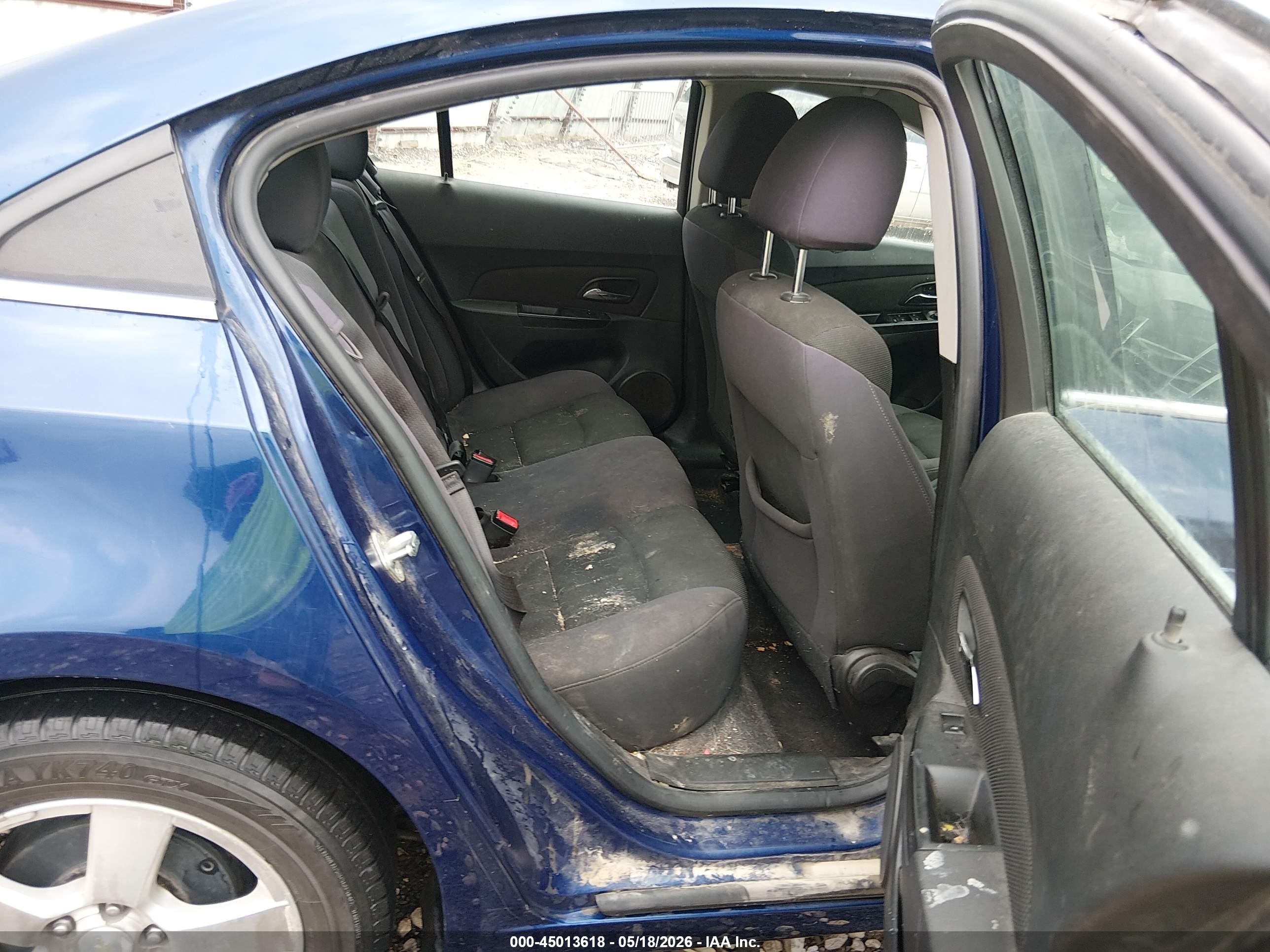 2013 Chevrolet Cruze 1lt Auto Blue vin: 1G1PC5SB4D7179201