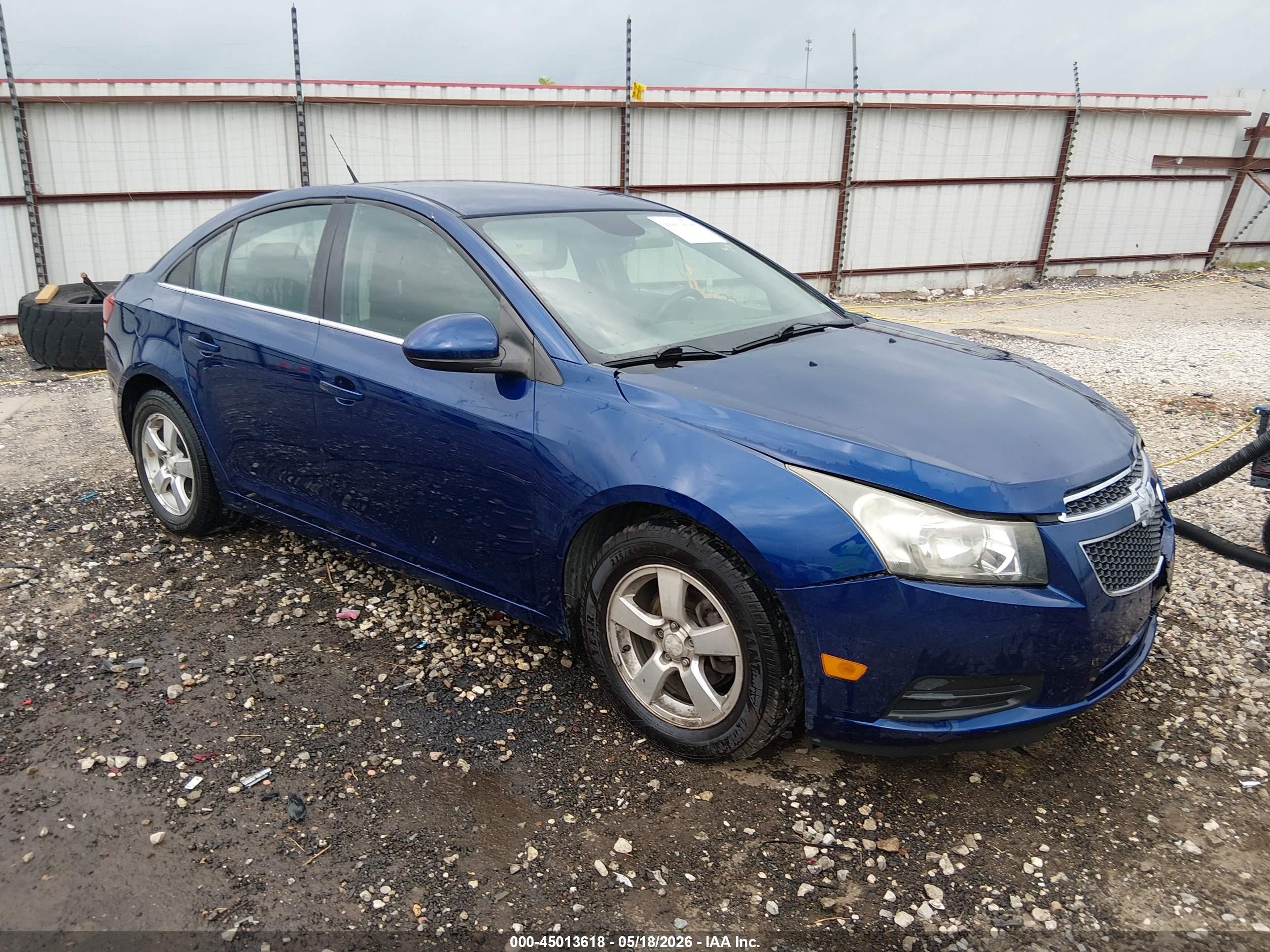 2013 Chevrolet Cruze 1lt Auto Blue vin: 1G1PC5SB4D7179201