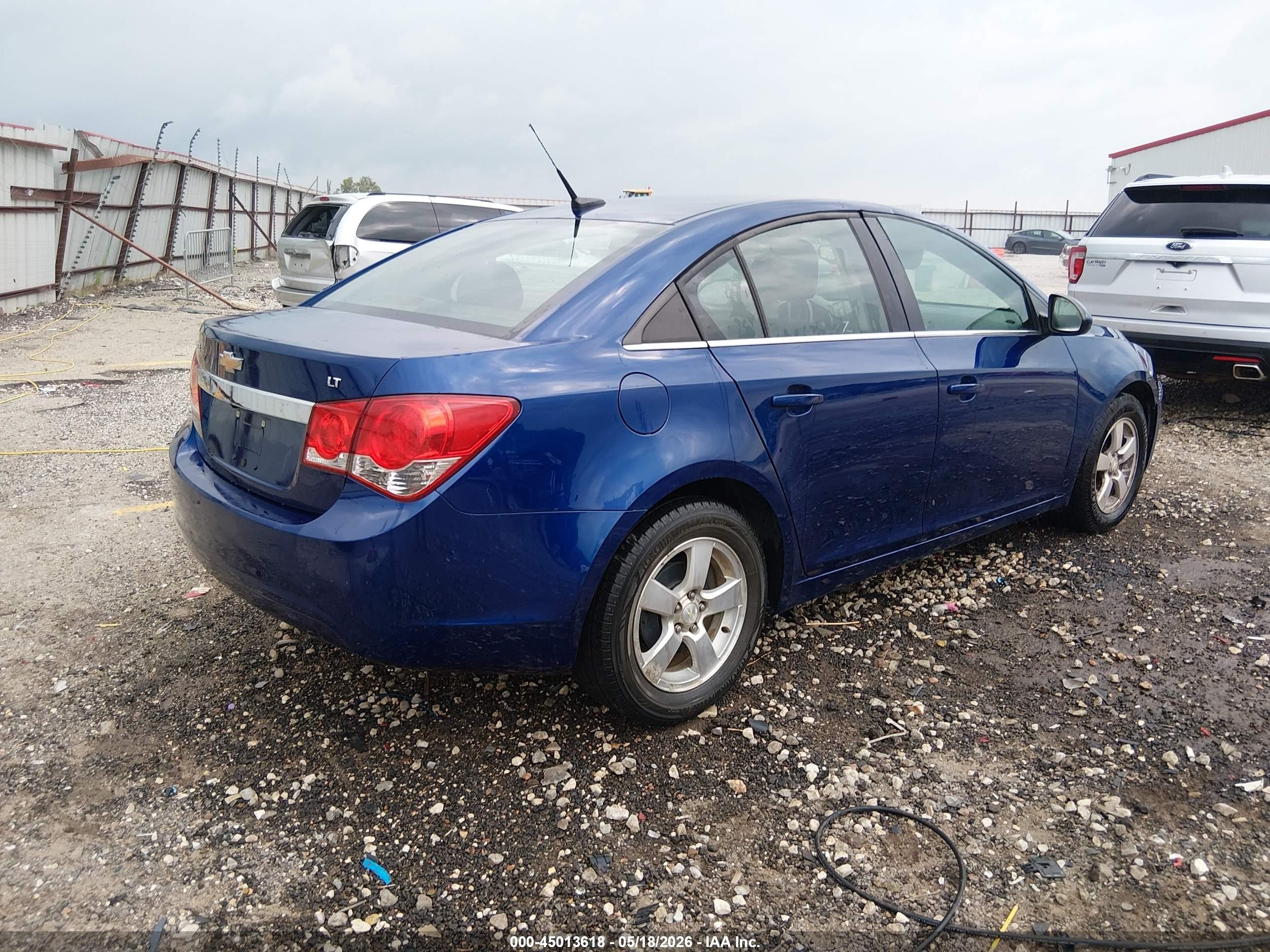 2013 Chevrolet Cruze 1lt Auto Blue vin: 1G1PC5SB4D7179201