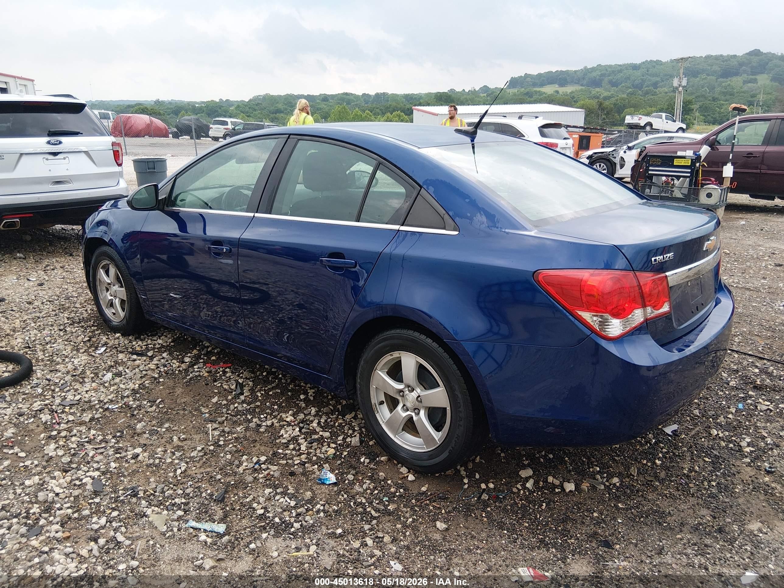 2013 Chevrolet Cruze 1lt Auto Blue vin: 1G1PC5SB4D7179201