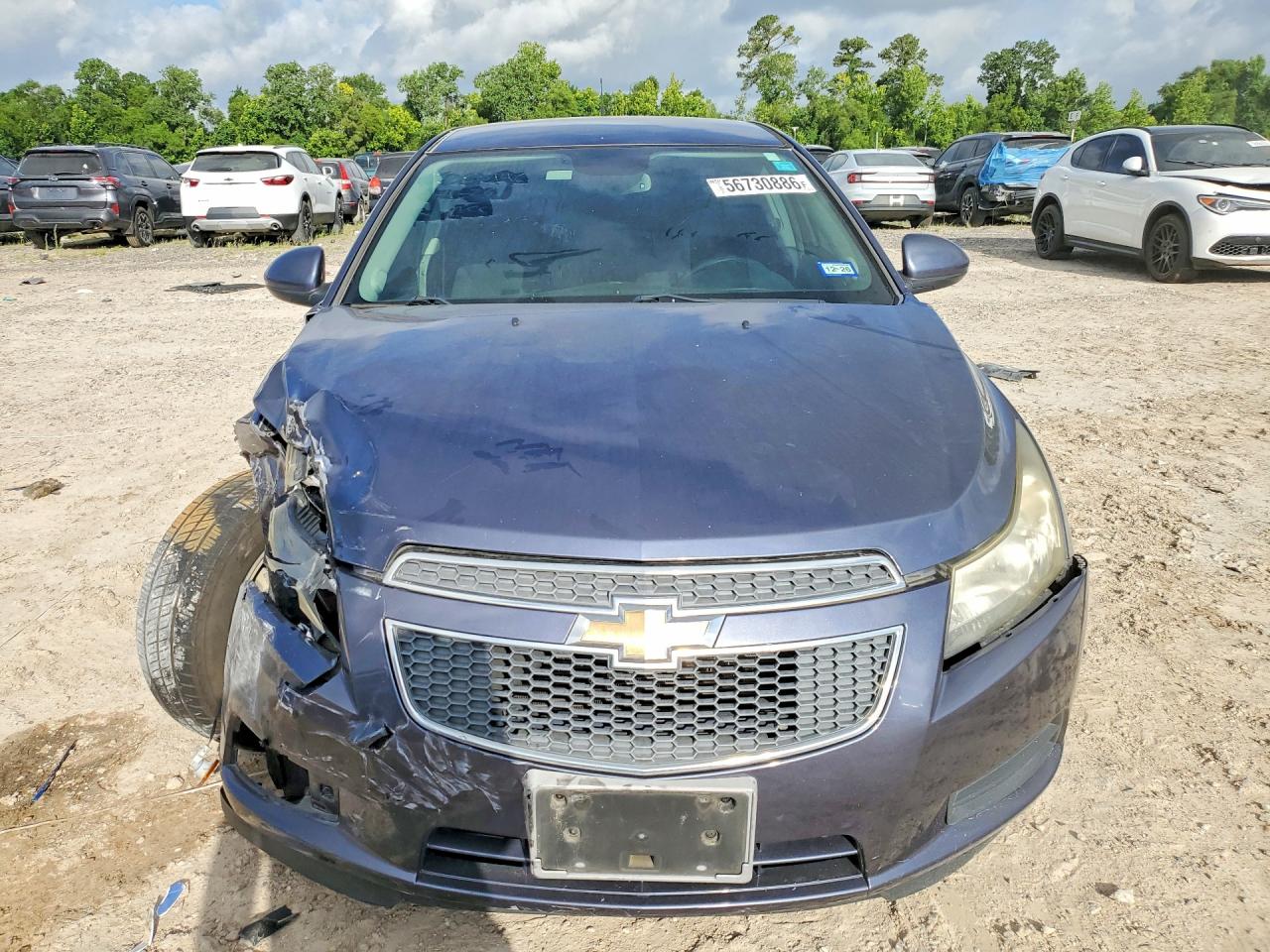 2013 Chevrolet Cruze Lt Blue vin: 1G1PC5SB4D7197519