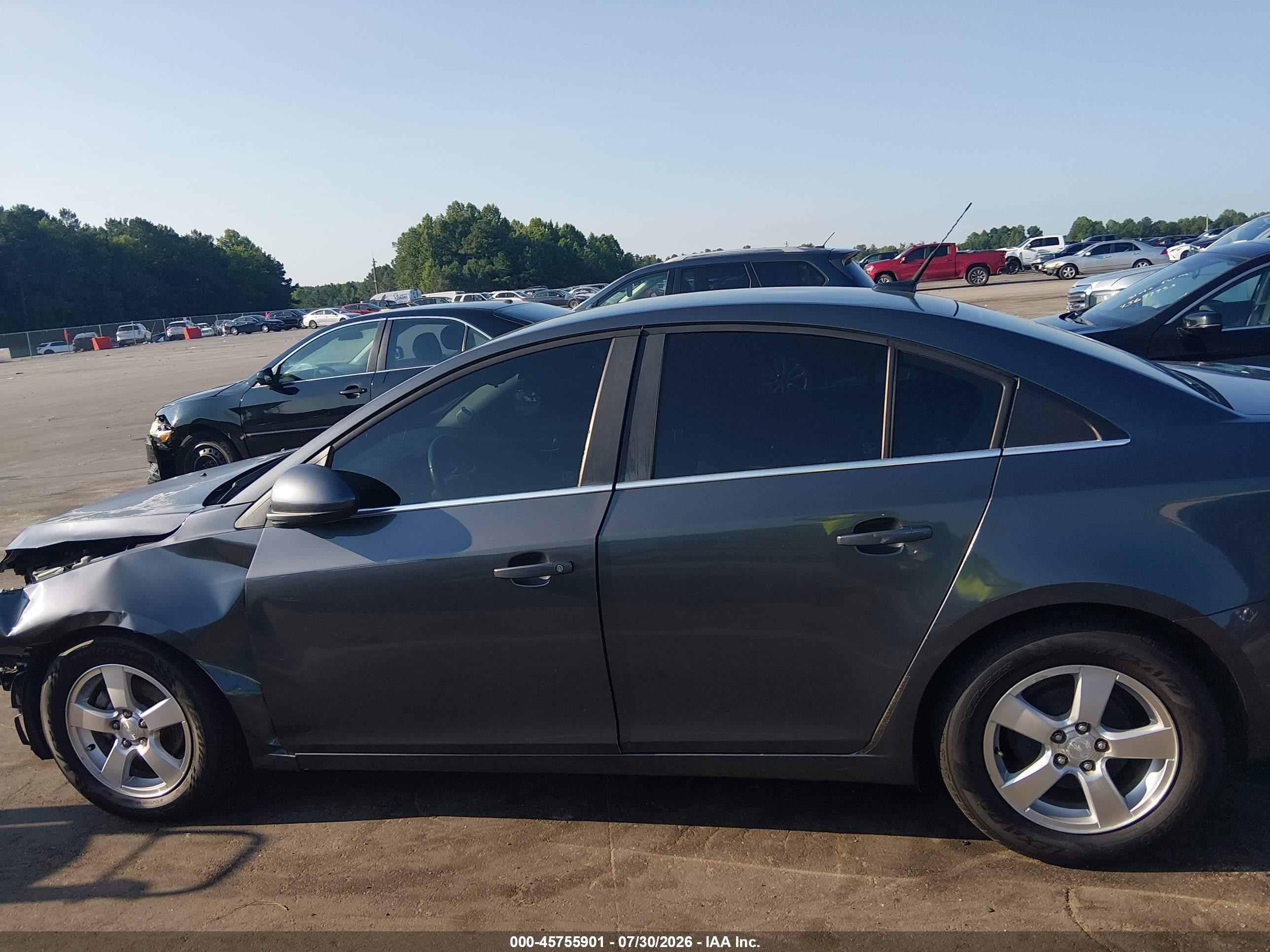 2013 Chevrolet Cruze 1lt Auto Light Blue vin: 1G1PC5SB4D7200886