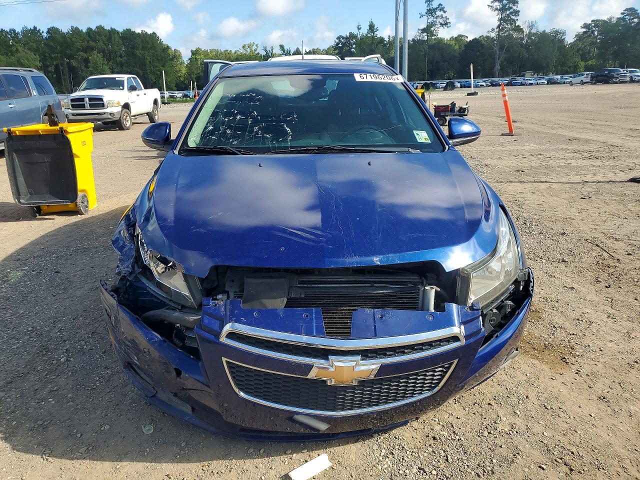 2013 Chevrolet Cruze Lt Blue vin: 1G1PC5SB4D7208373