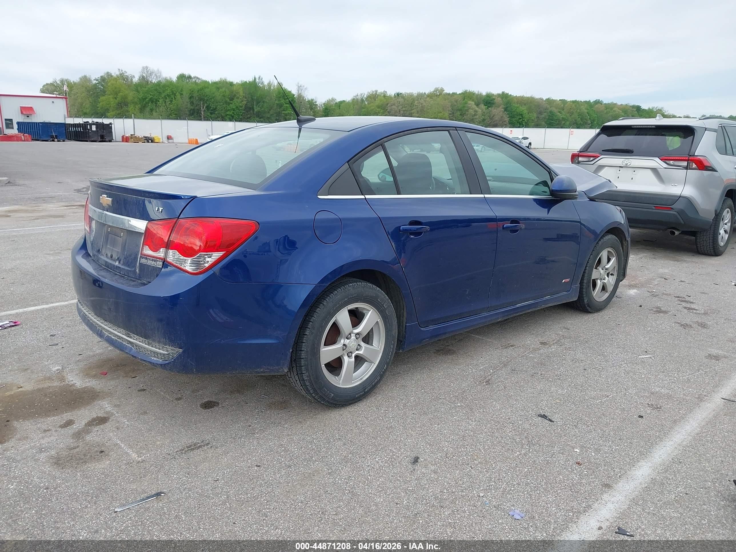 2013 Chevrolet Cruze 1lt Auto Blue vin: 1G1PC5SB4D7216327
