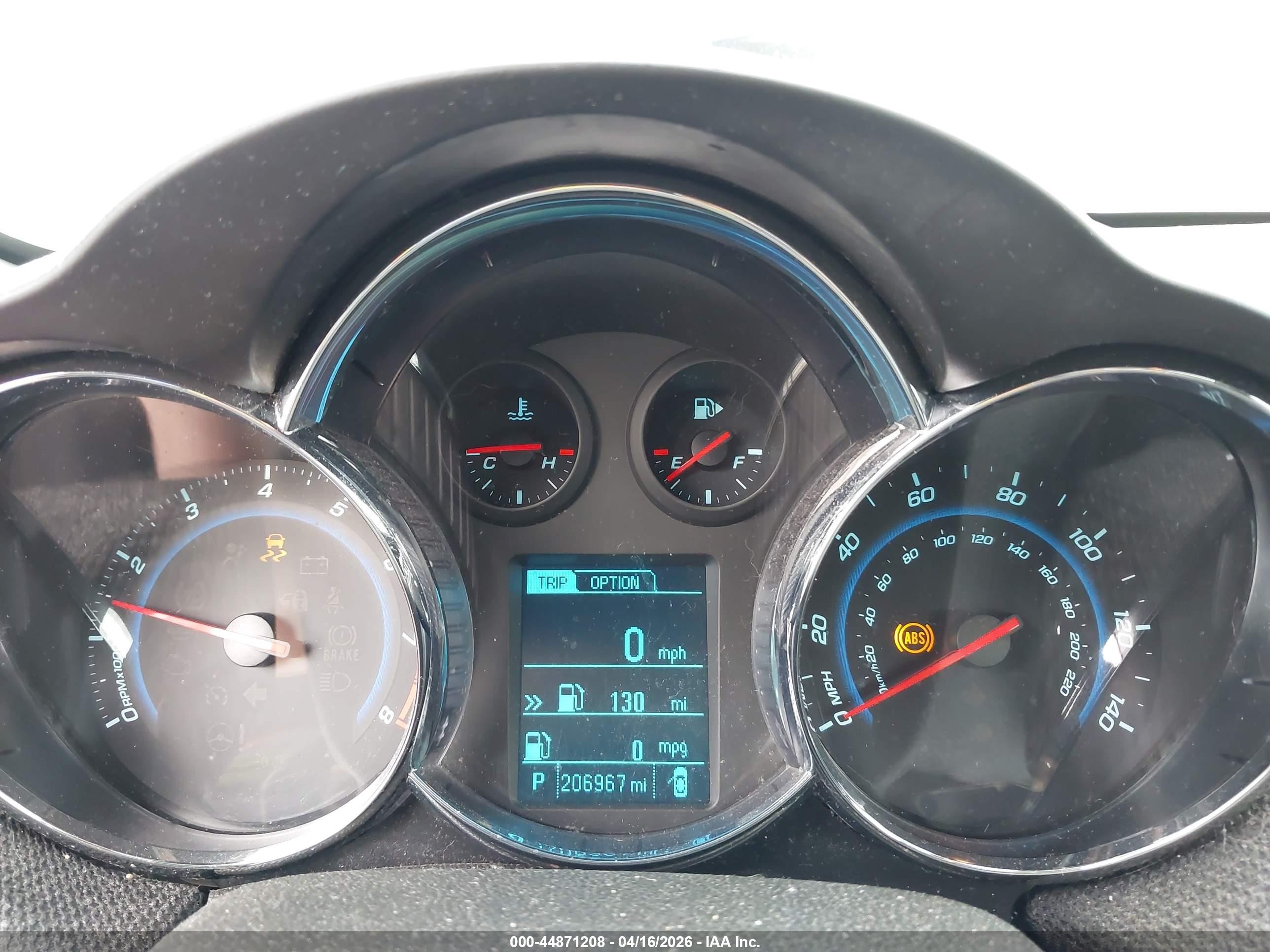 2013 Chevrolet Cruze 1lt Auto Blue vin: 1G1PC5SB4D7216327