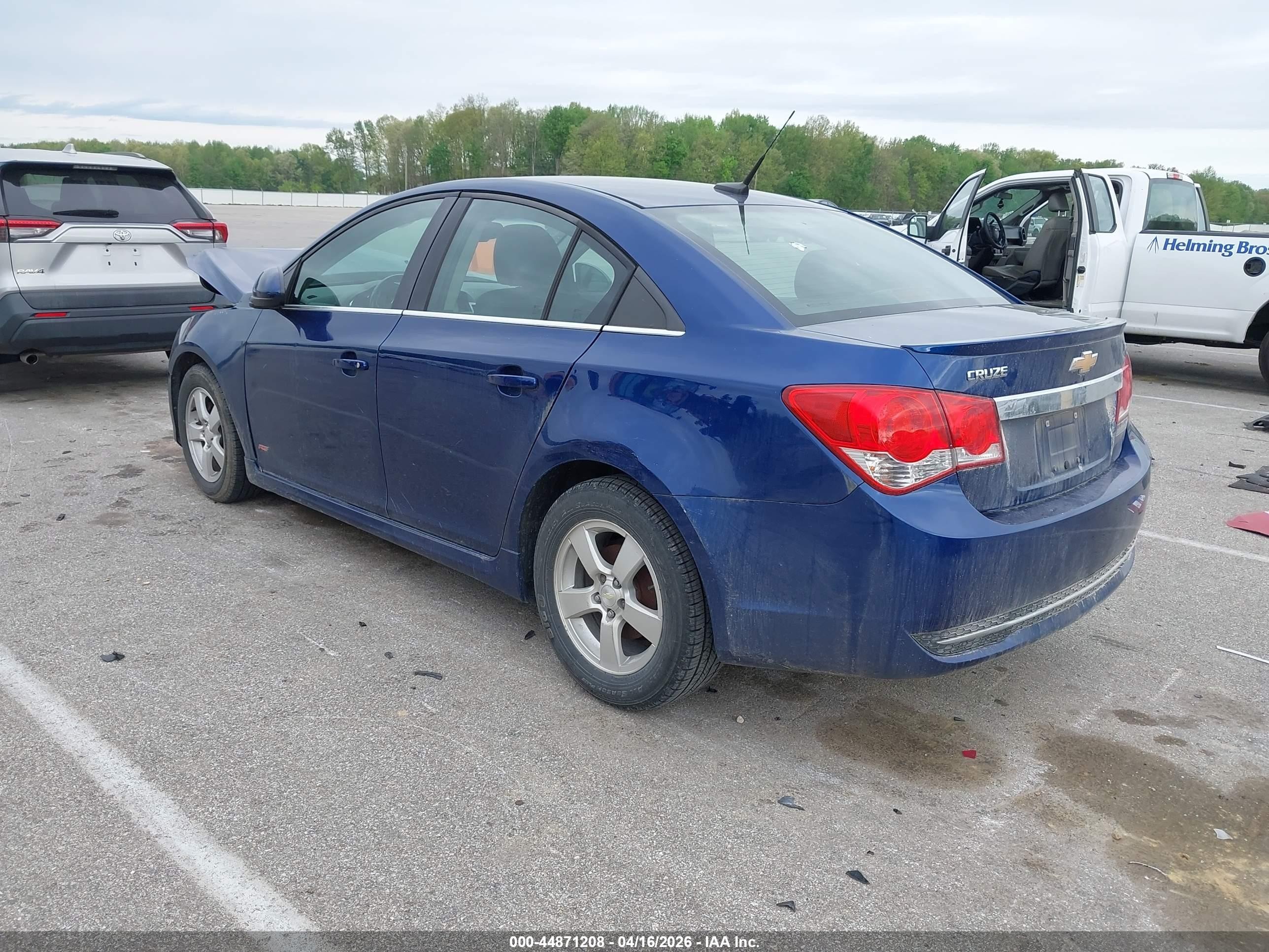 2013 Chevrolet Cruze 1lt Auto Blue vin: 1G1PC5SB4D7216327