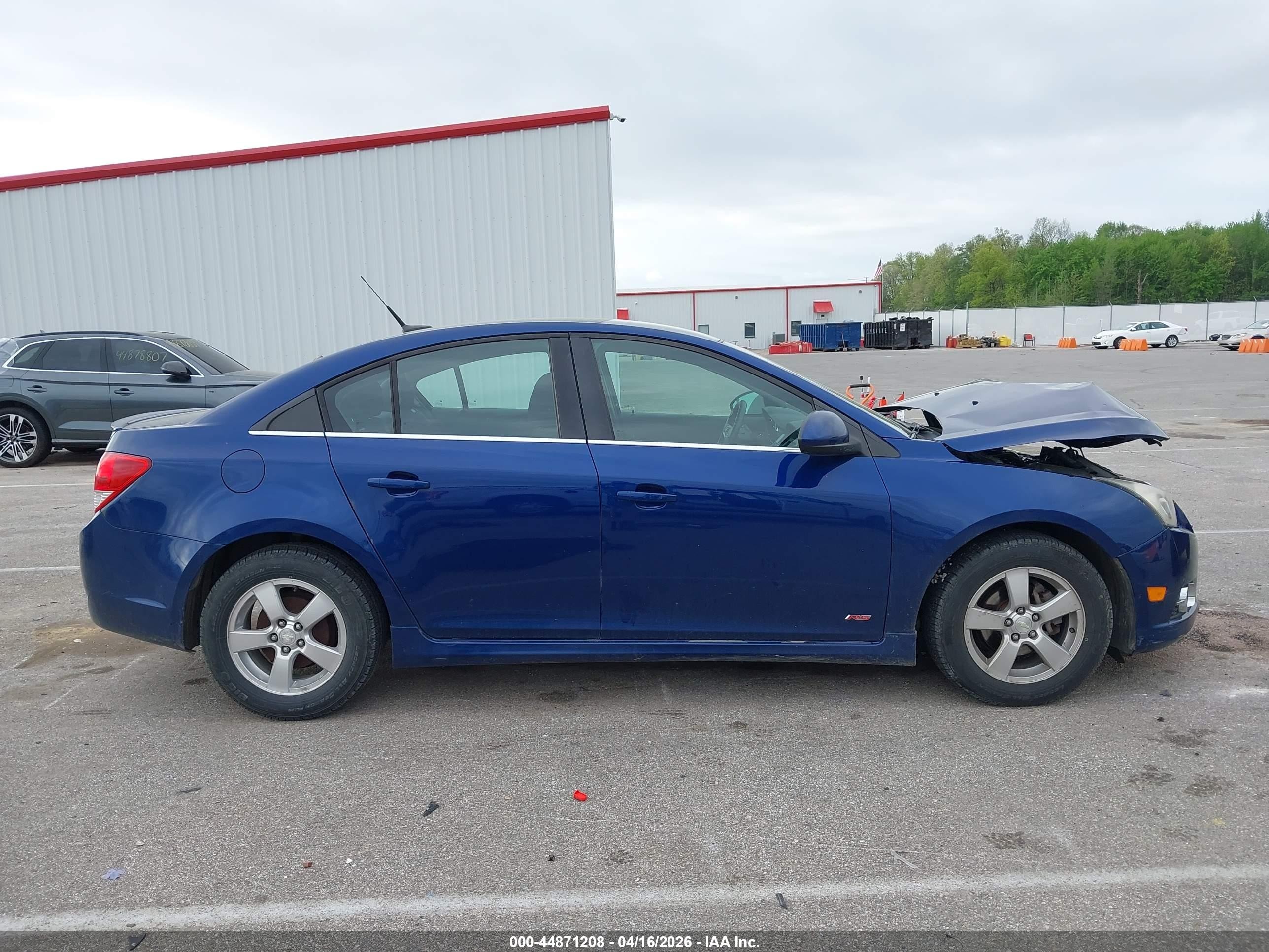2013 Chevrolet Cruze 1lt Auto Blue vin: 1G1PC5SB4D7216327