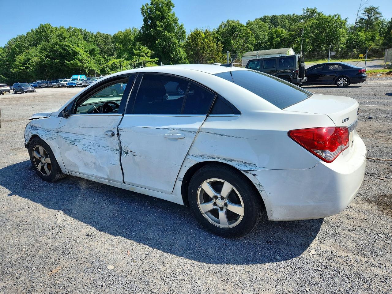 2013 Chevrolet Cruze Lt White vin: 1G1PC5SB4D7224105