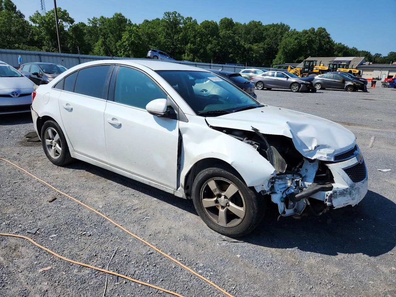 2013 Chevrolet Cruze Lt White vin: 1G1PC5SB4D7224105