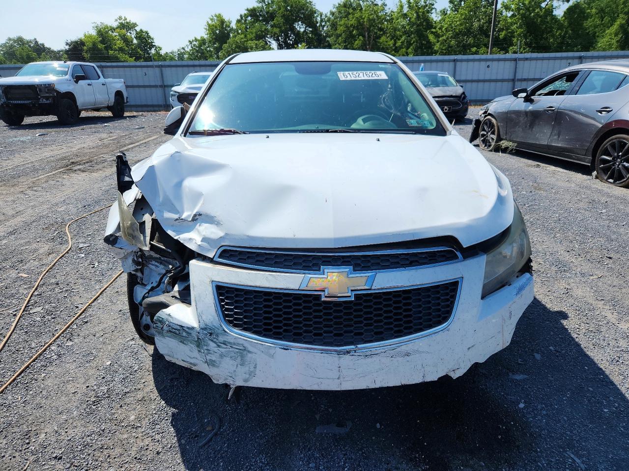 2013 Chevrolet Cruze Lt White vin: 1G1PC5SB4D7224105