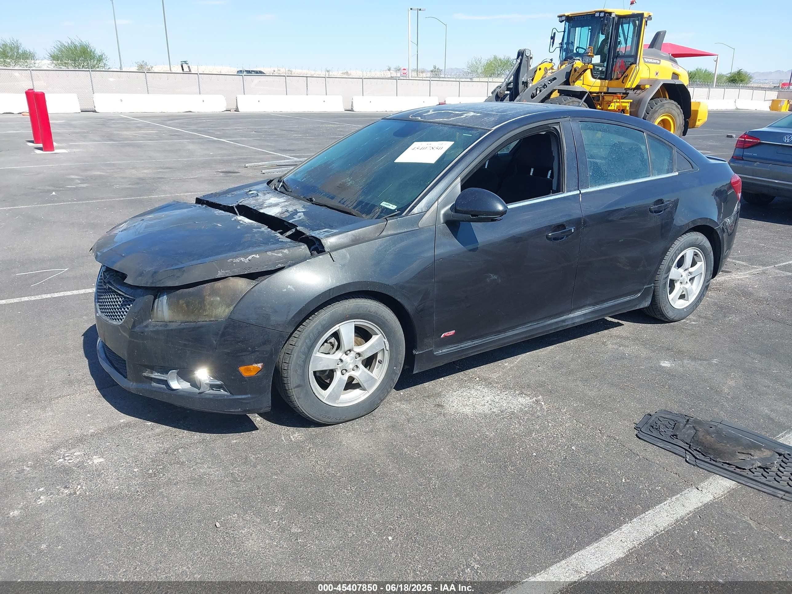 2013 Chevrolet Cruze 1lt Auto Black vin: 1G1PC5SB4D7237534