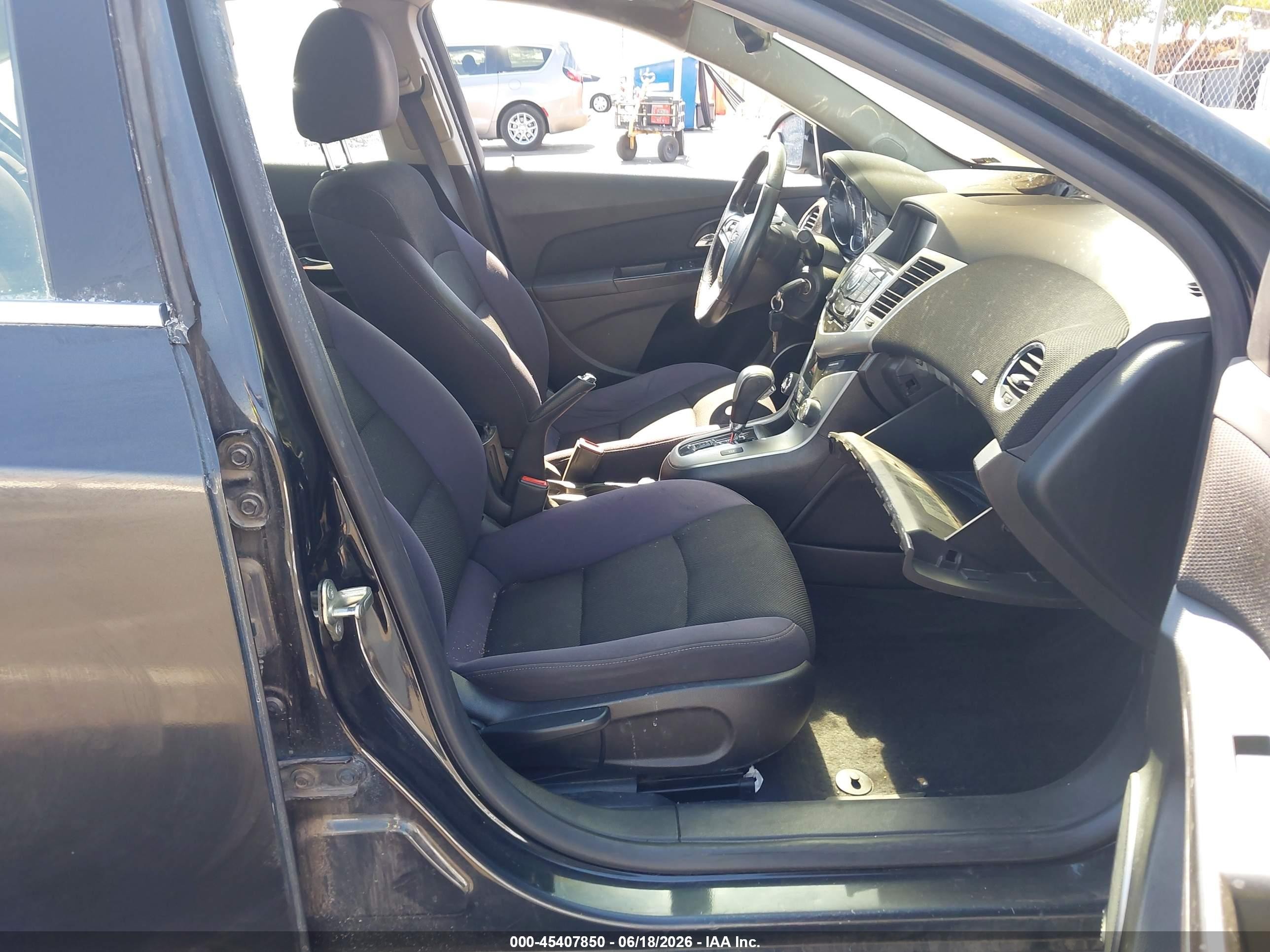 2013 Chevrolet Cruze 1lt Auto Black vin: 1G1PC5SB4D7237534