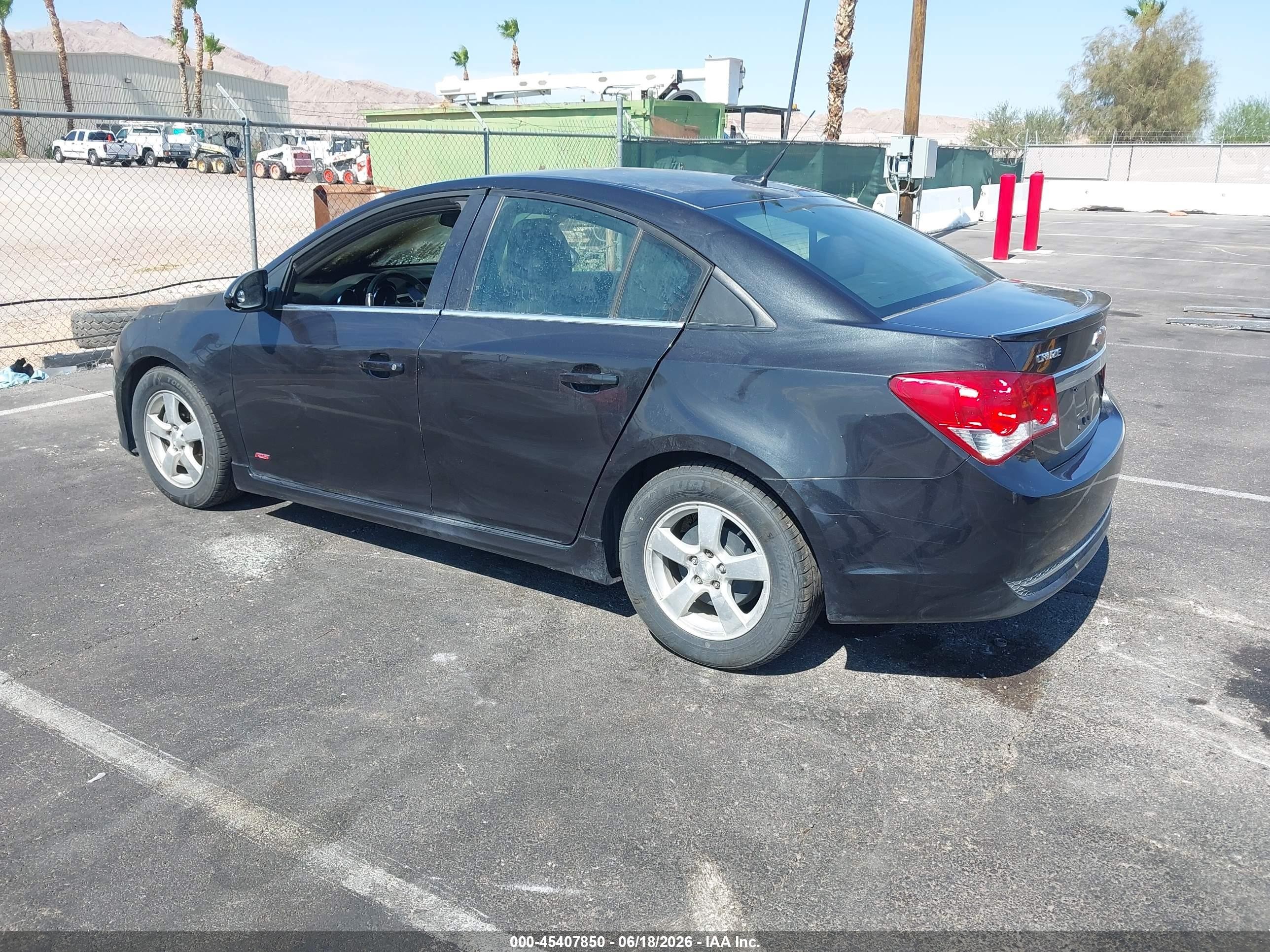 2013 Chevrolet Cruze 1lt Auto Black vin: 1G1PC5SB4D7237534
