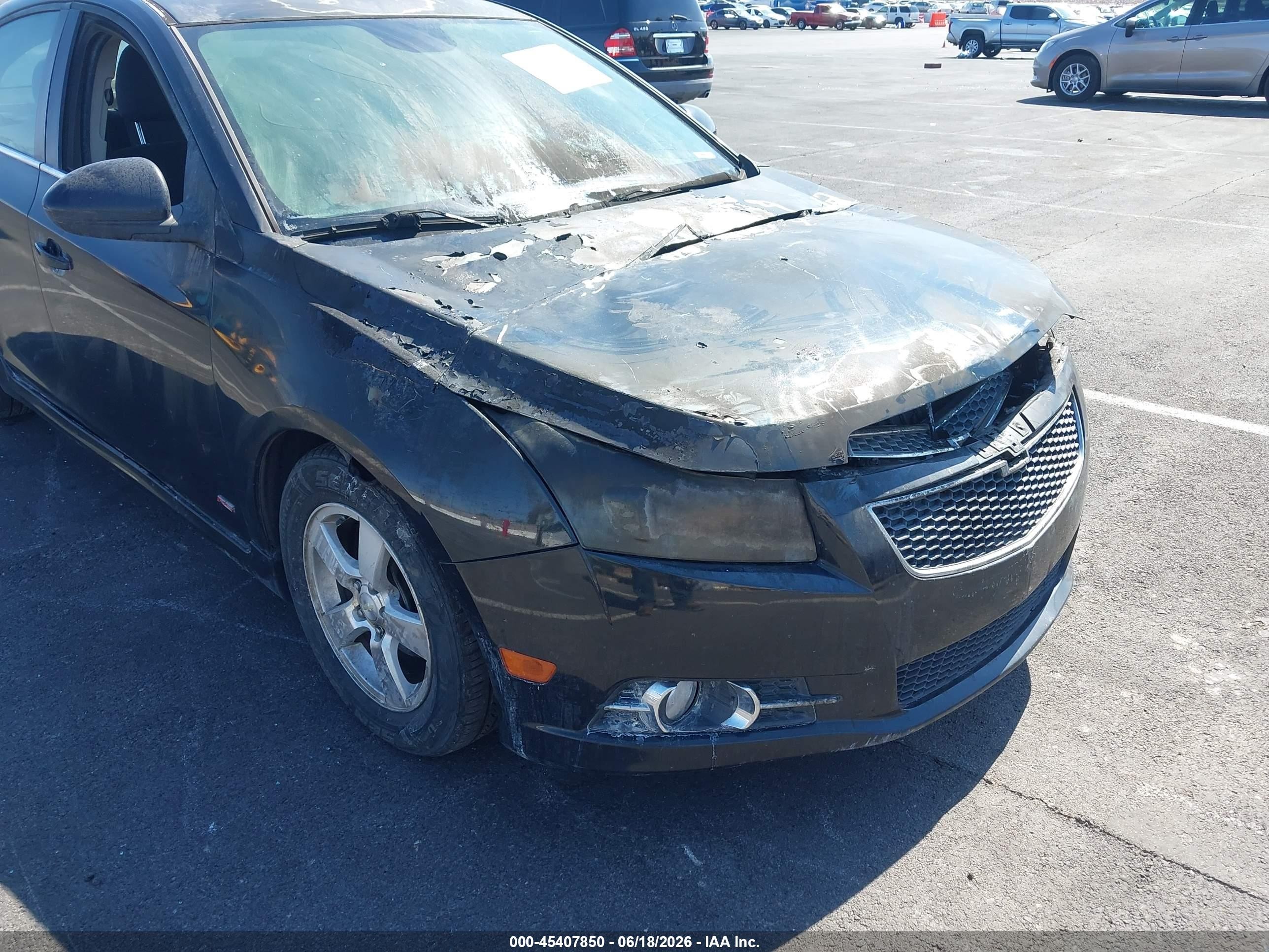 2013 Chevrolet Cruze 1lt Auto Black vin: 1G1PC5SB4D7237534