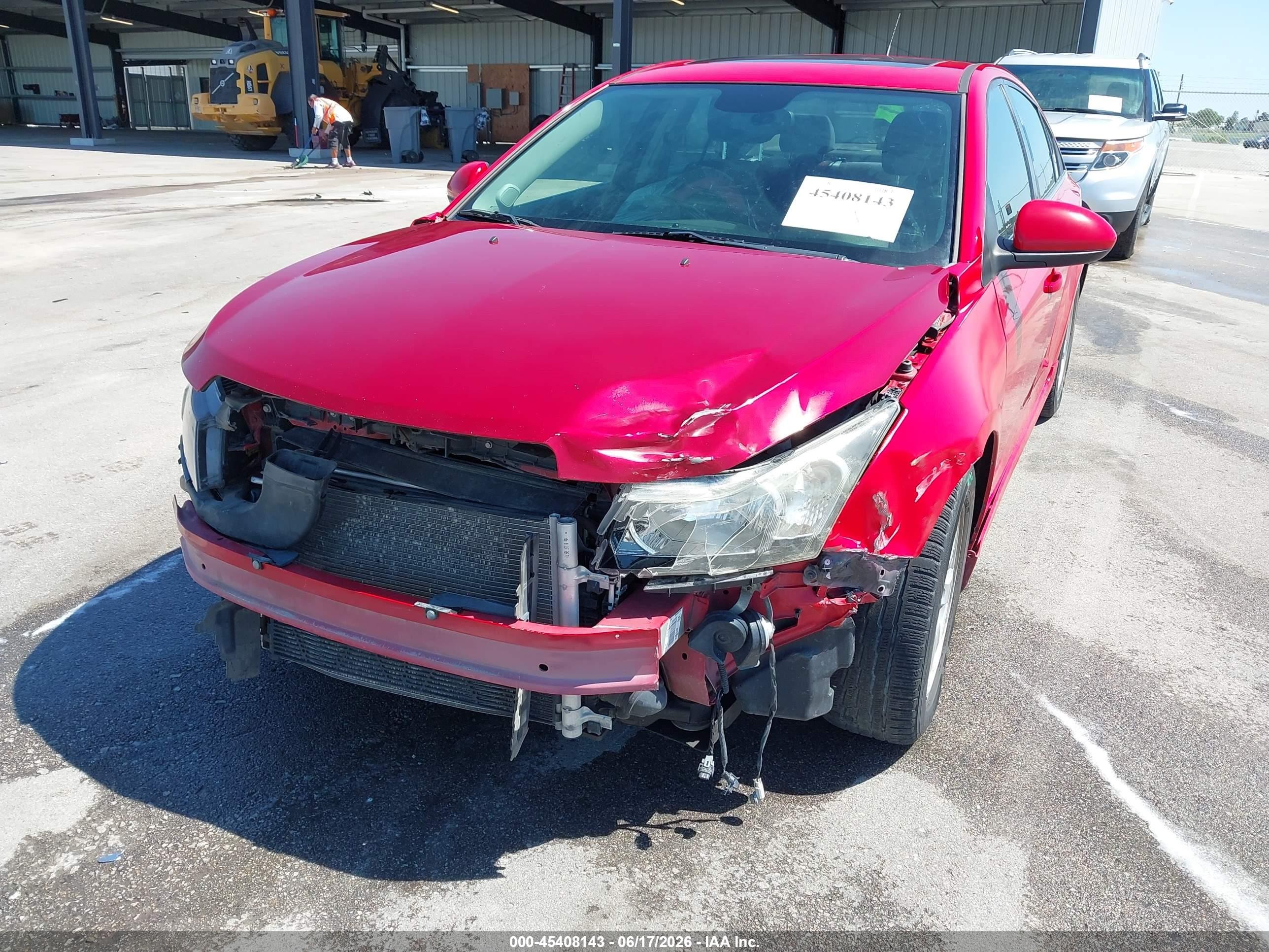 2013 Chevrolet Cruze 1lt Auto Red vin: 1G1PC5SB4D7267701