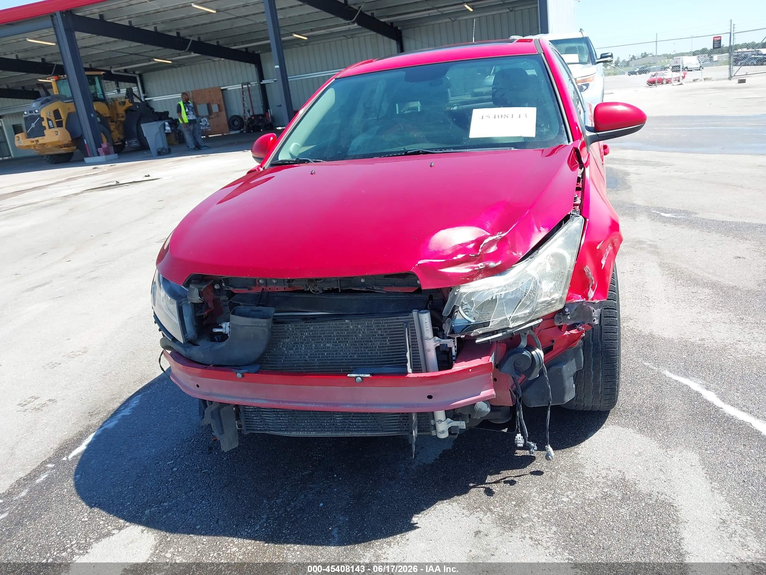 2013 Chevrolet Cruze 1lt Auto Red vin: 1G1PC5SB4D7267701