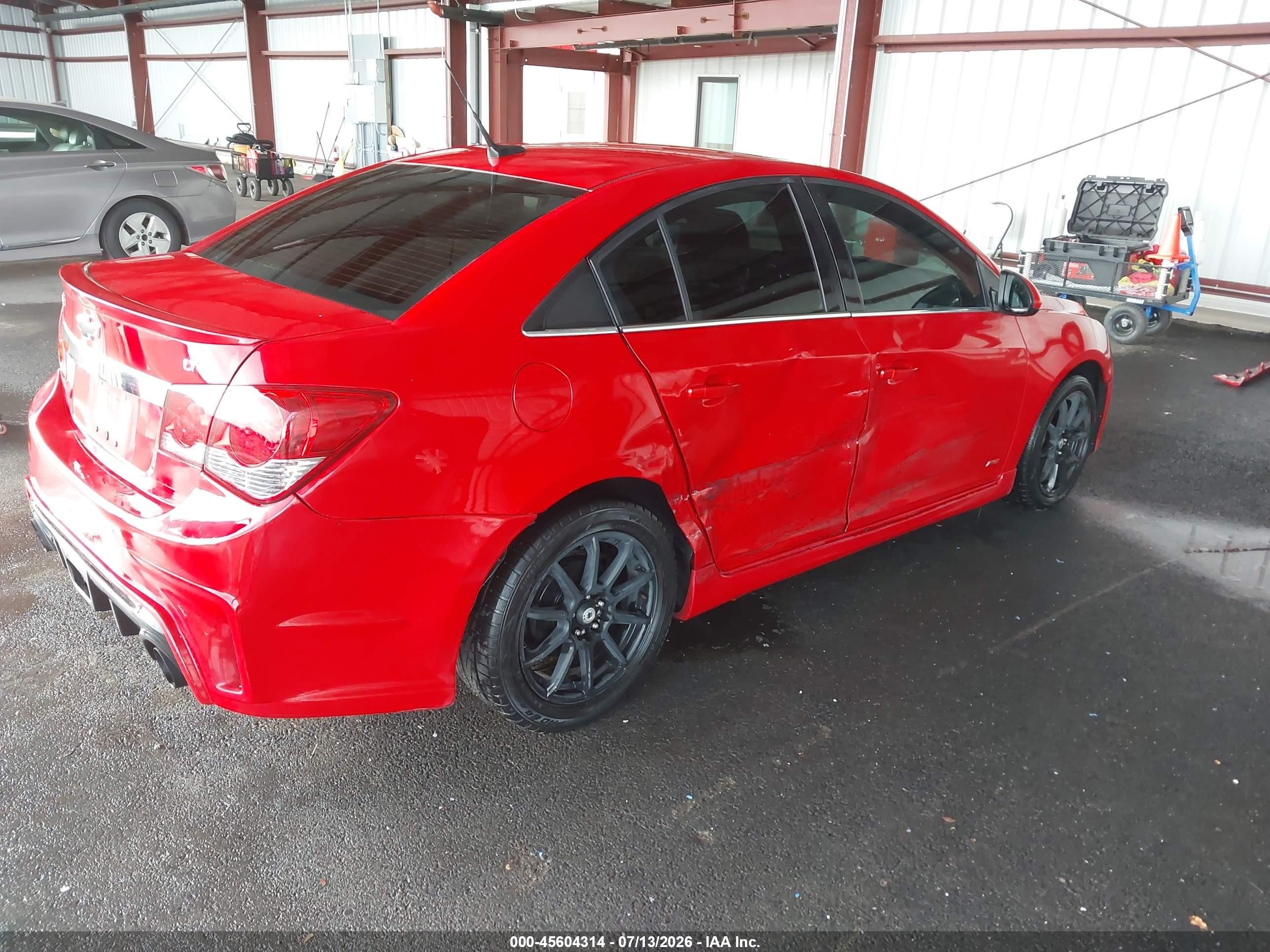 2013 Chevrolet Cruze 1lt Auto Красный vin: 1G1PC5SB4D7292405