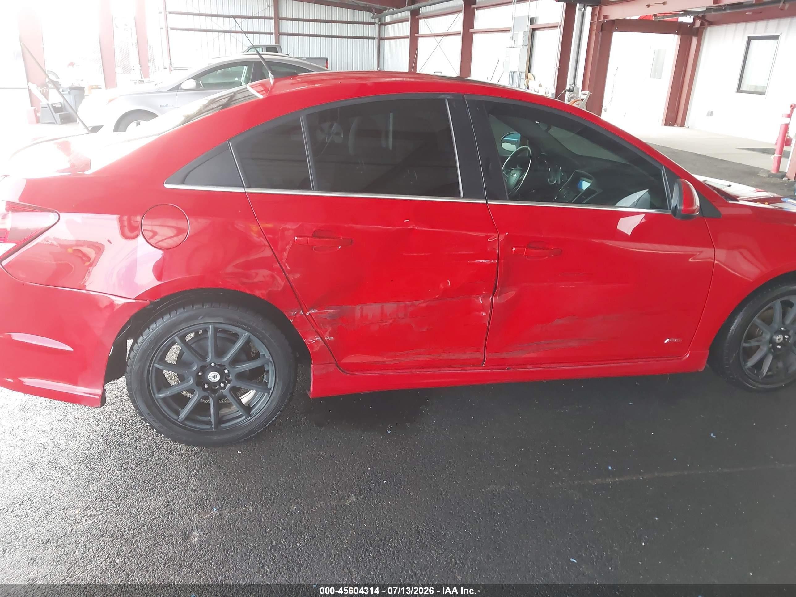 2013 Chevrolet Cruze 1lt Auto Красный vin: 1G1PC5SB4D7292405