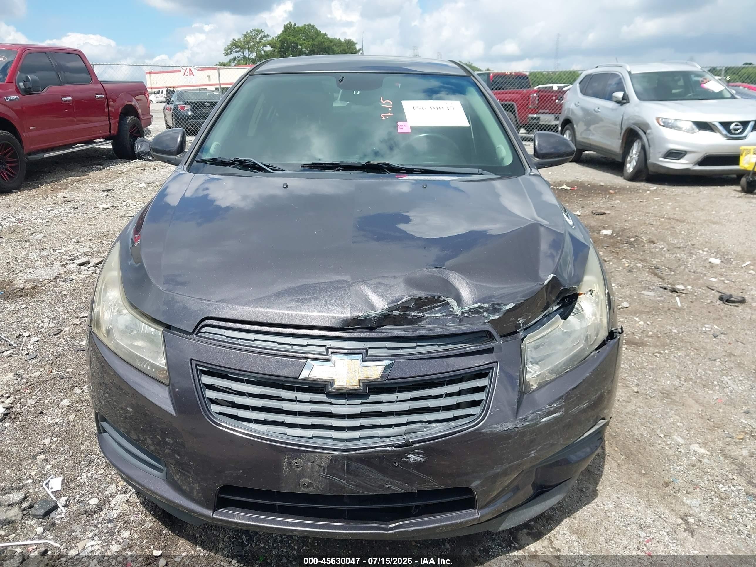 2013 Chevrolet Cruze 1lt Auto Gray vin: 1G1PC5SB4D7306562