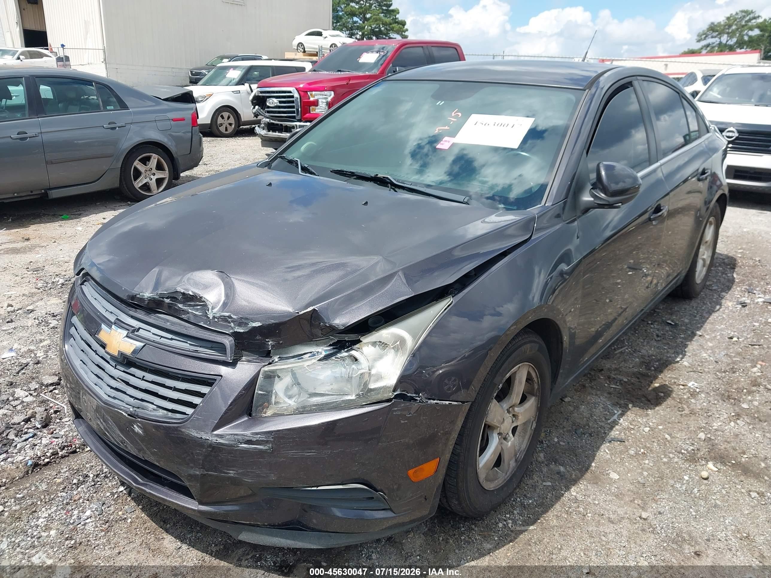 2013 Chevrolet Cruze 1lt Auto Gray vin: 1G1PC5SB4D7306562
