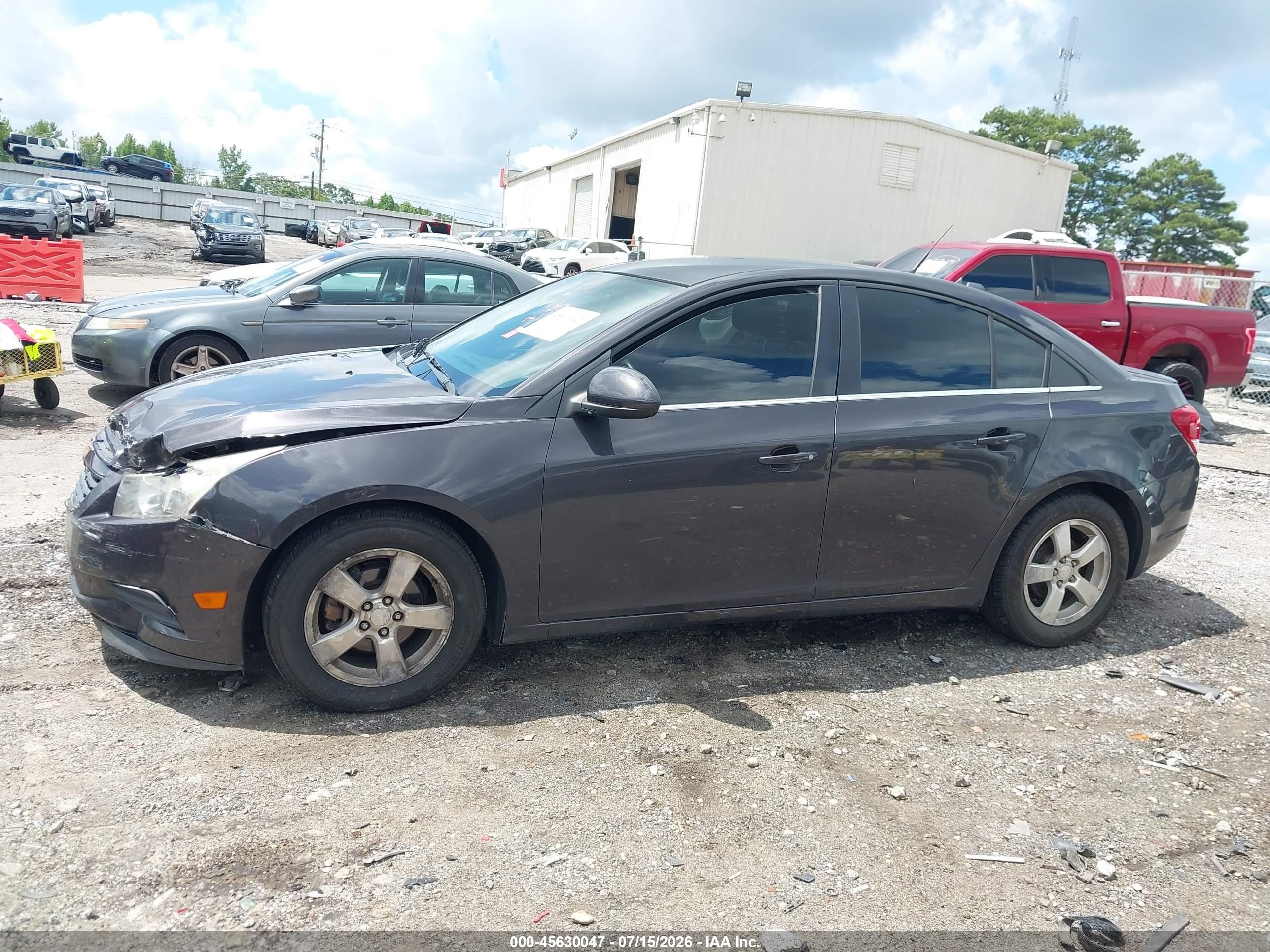 2013 Chevrolet Cruze 1lt Auto Gray vin: 1G1PC5SB4D7306562