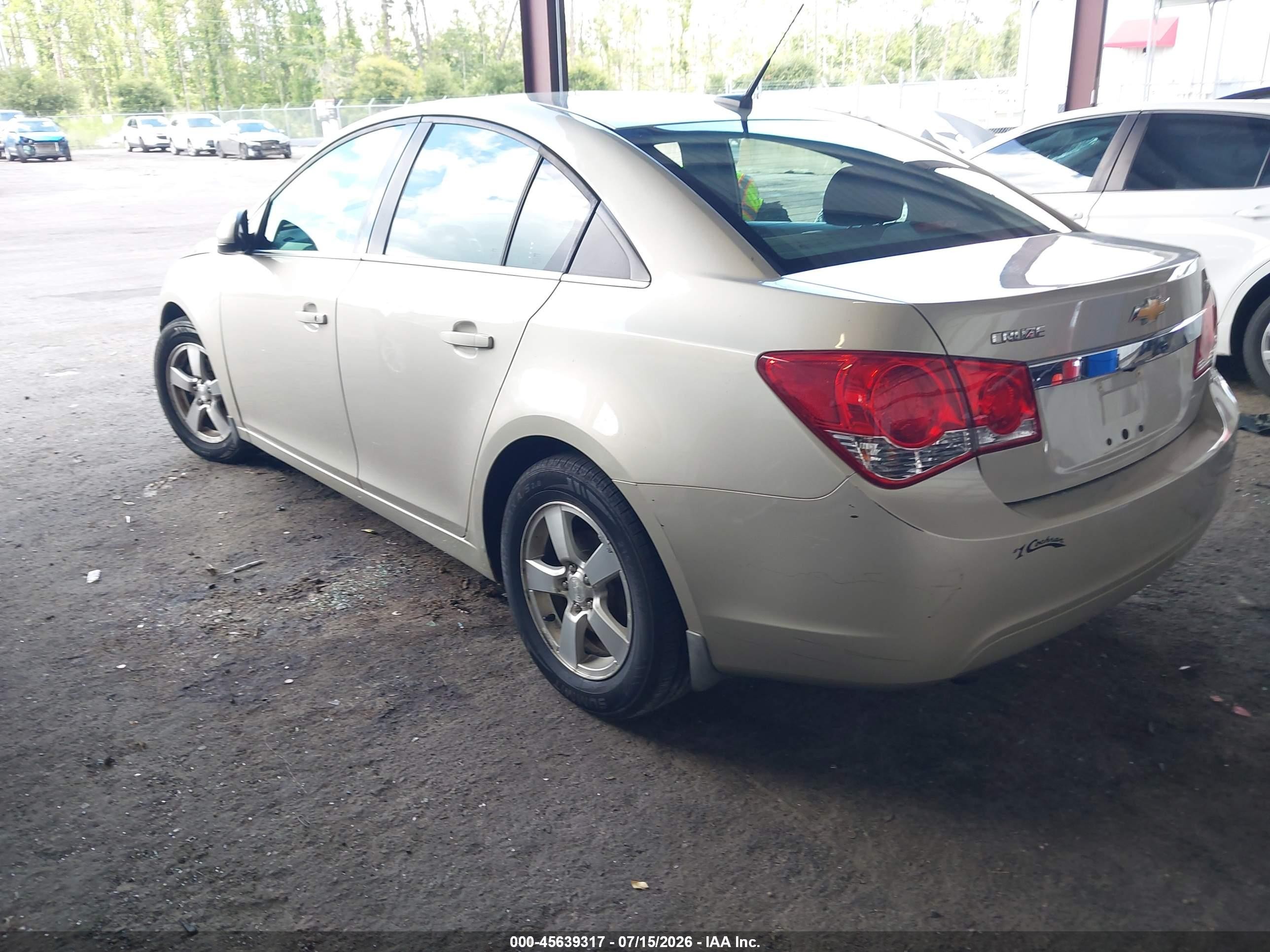 2013 Chevrolet Cruze 1lt Auto Brown vin: 1G1PC5SB4D7311745