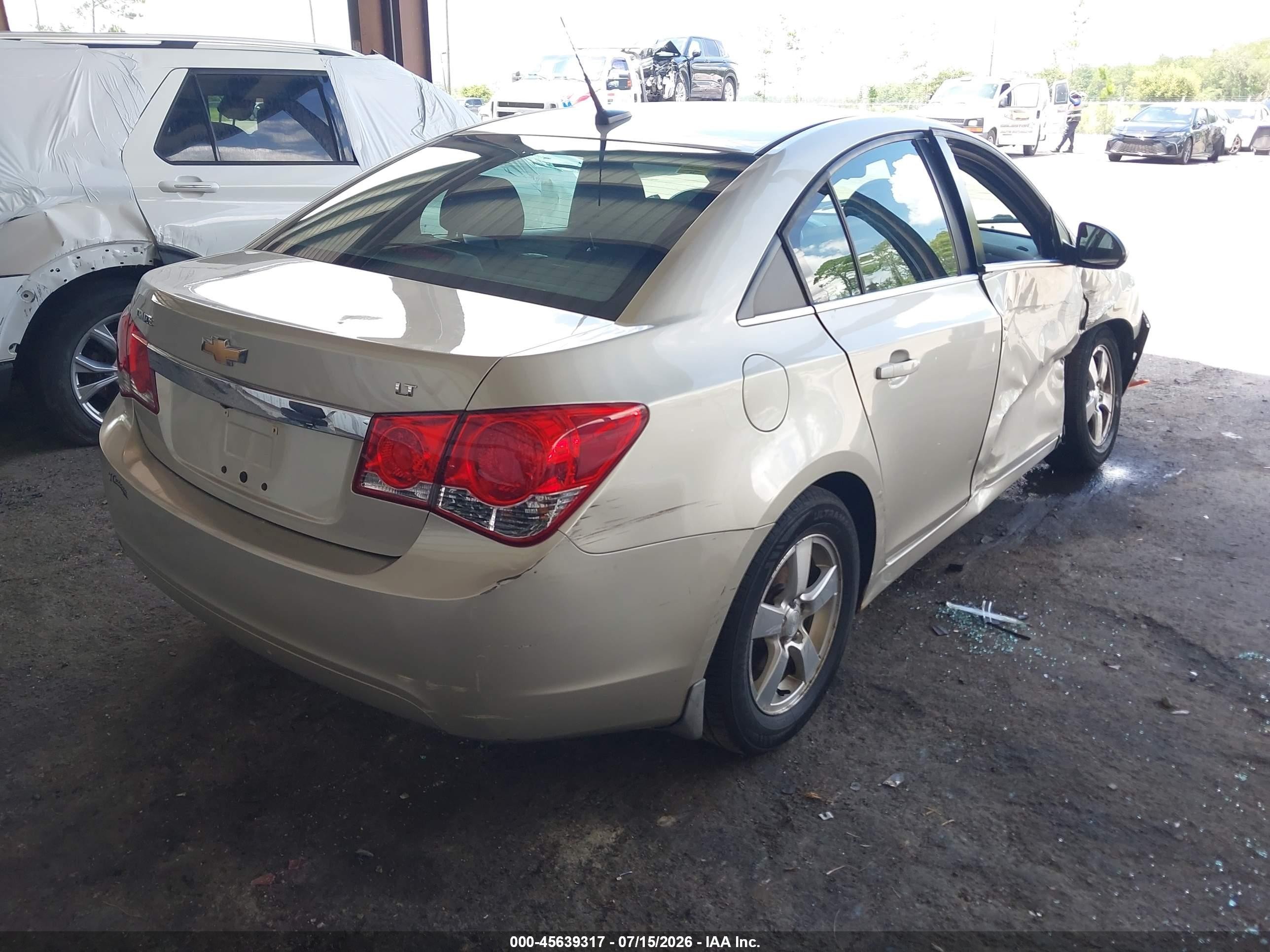 2013 Chevrolet Cruze 1lt Auto Brown vin: 1G1PC5SB4D7311745