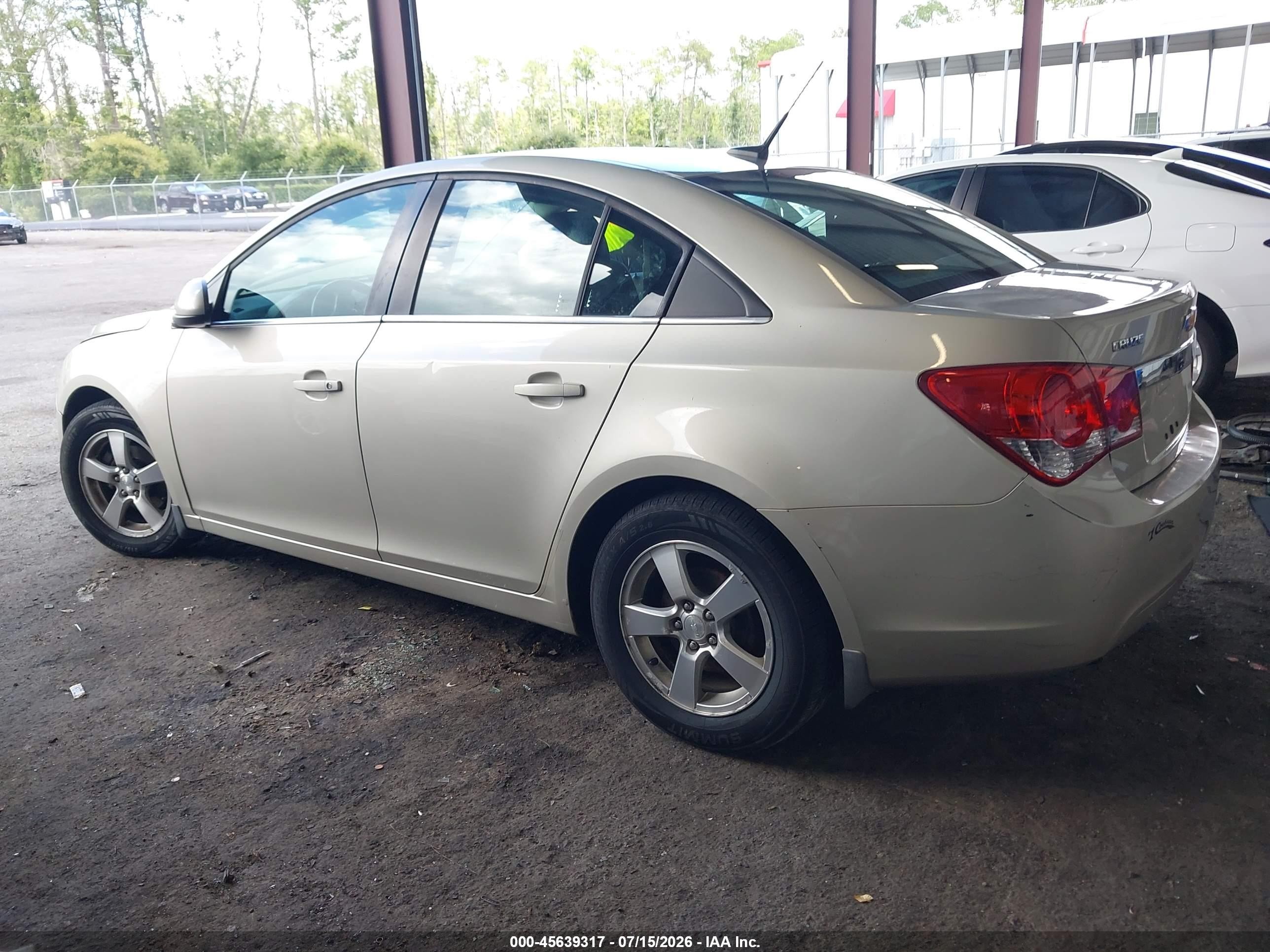 2013 Chevrolet Cruze 1lt Auto Brown vin: 1G1PC5SB4D7311745