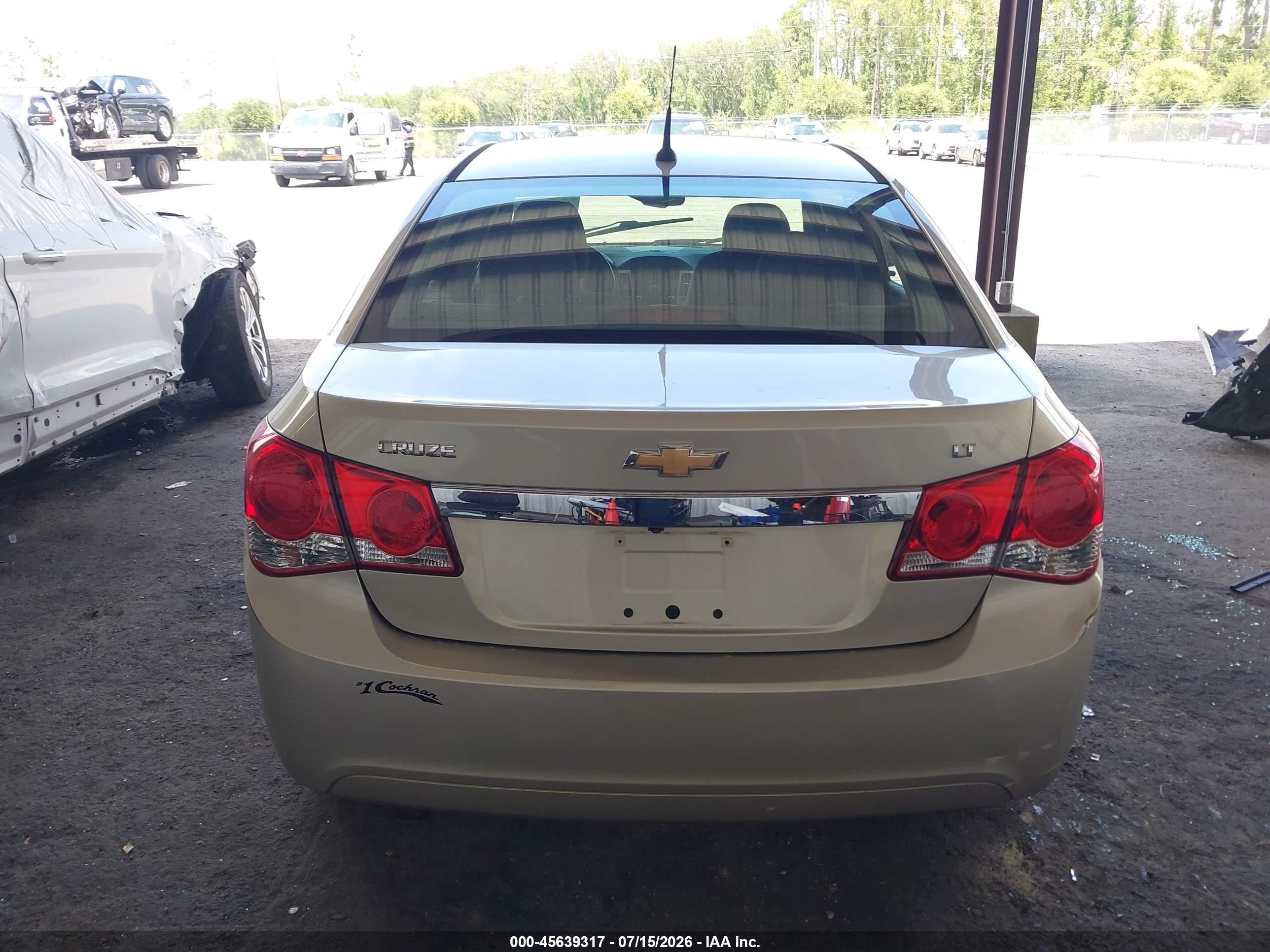 2013 Chevrolet Cruze 1lt Auto Brown vin: 1G1PC5SB4D7311745