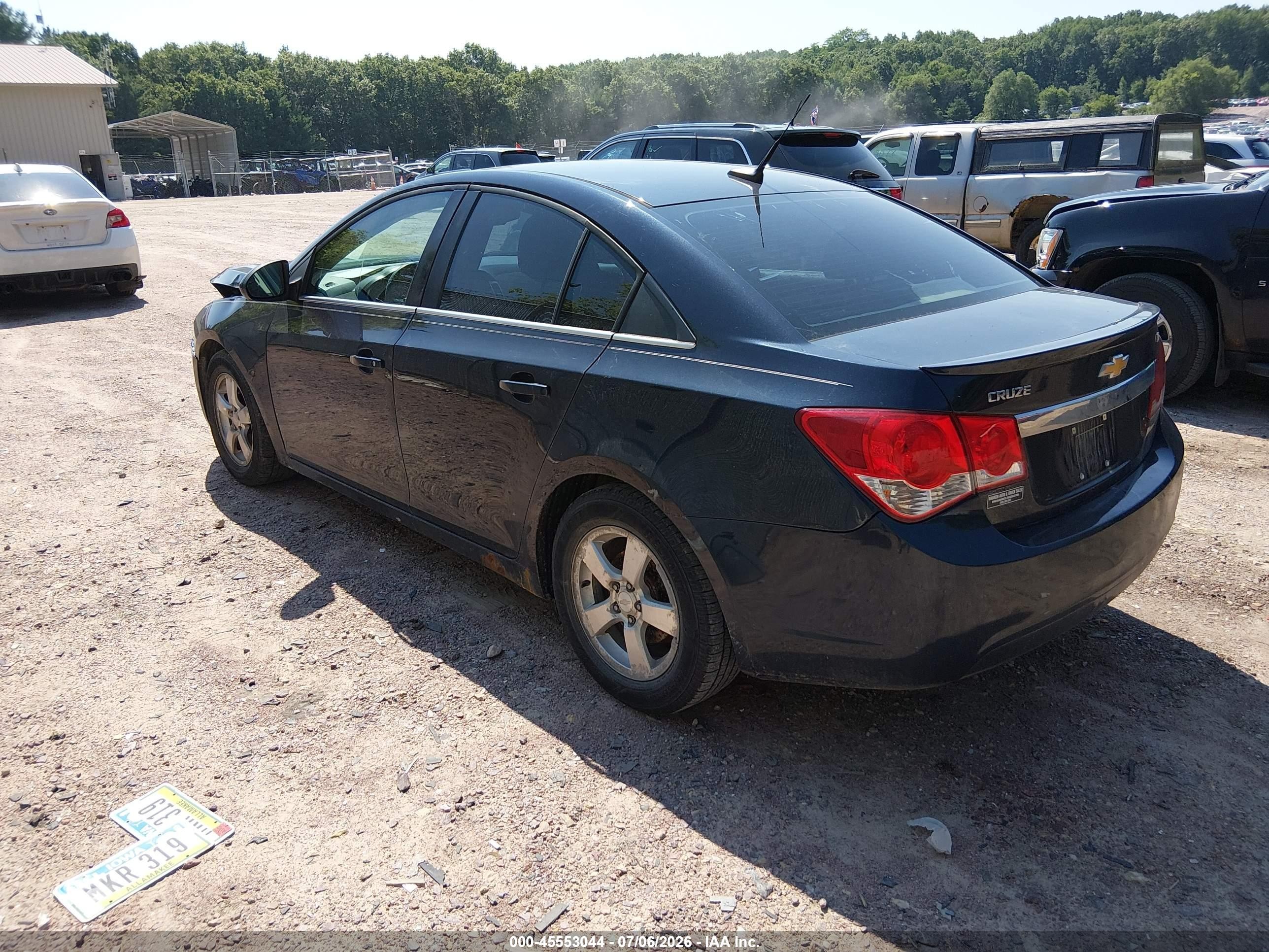 2013 Chevrolet Cruze 1lt Auto Dark Blue vin: 1G1PC5SB4D7313477