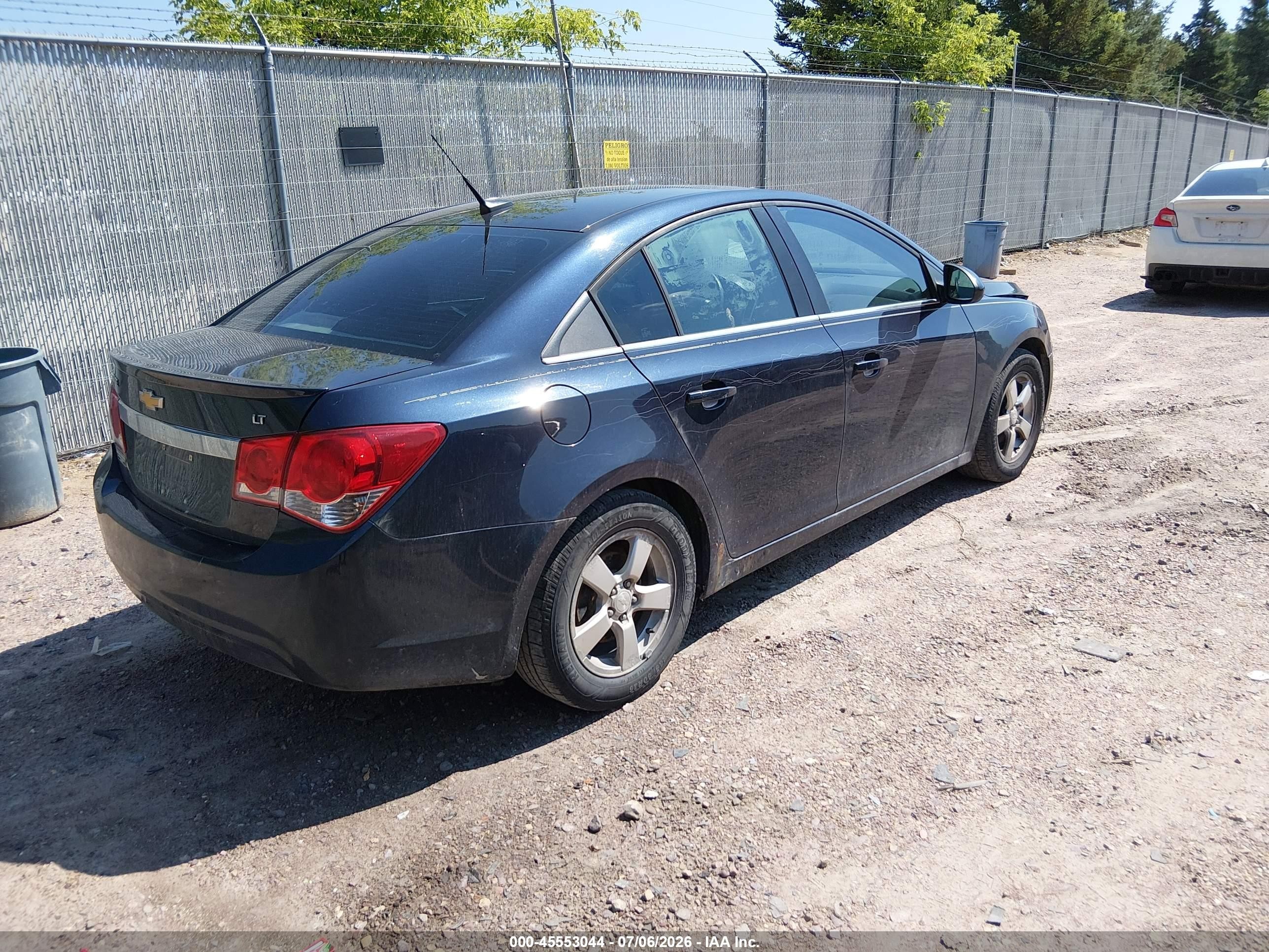 2013 Chevrolet Cruze 1lt Auto Dark Blue vin: 1G1PC5SB4D7313477