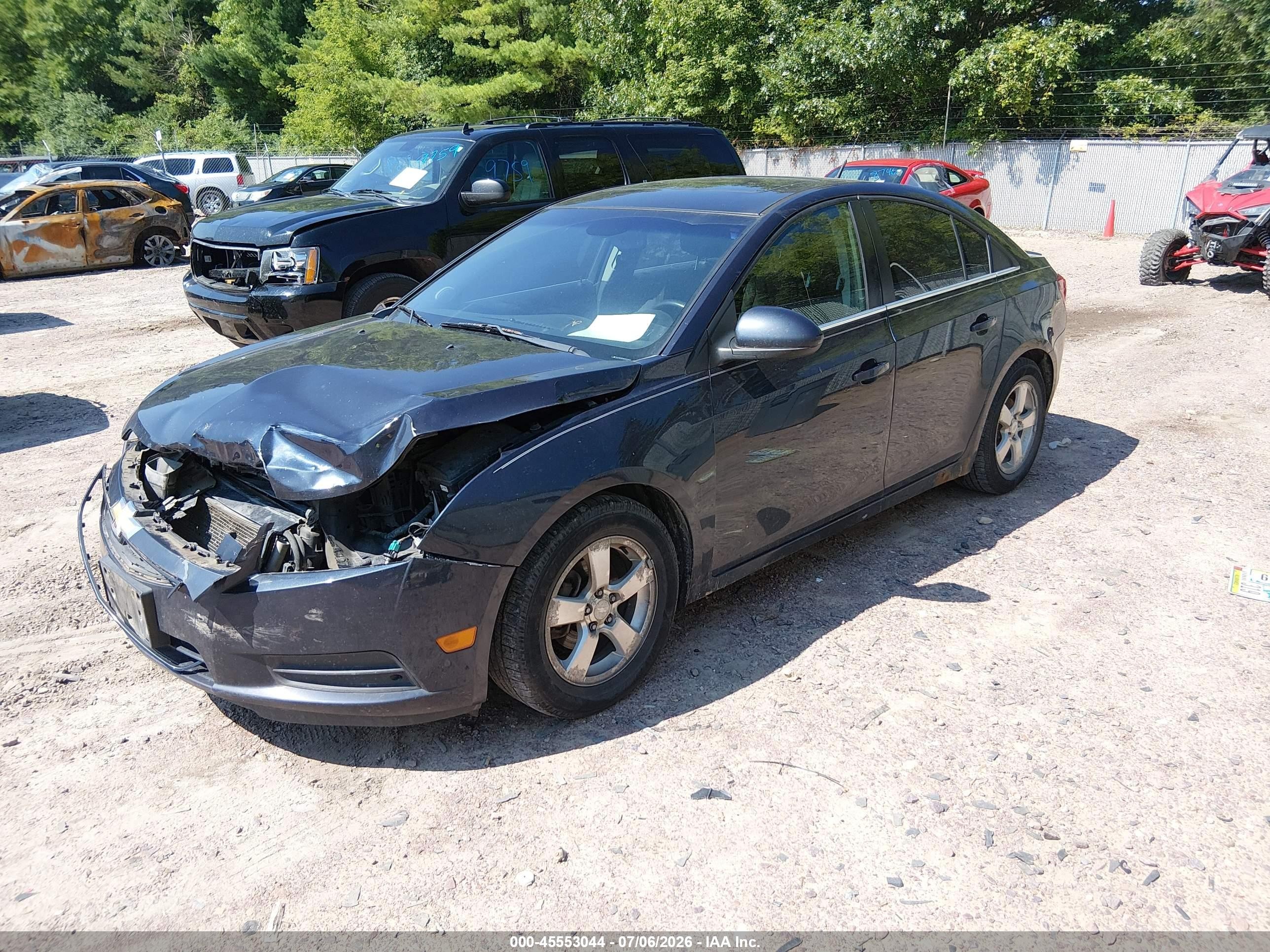 2013 Chevrolet Cruze 1lt Auto Dark Blue vin: 1G1PC5SB4D7313477