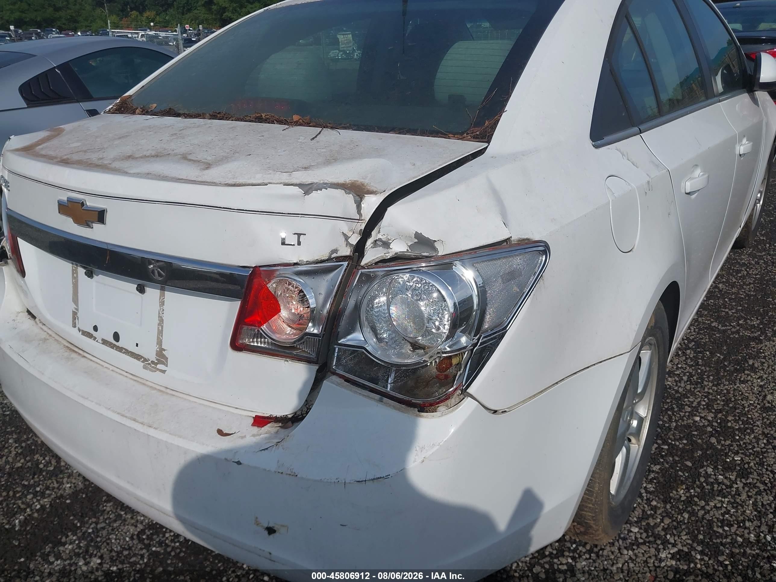 2014 Chevrolet Cruze 1lt Auto White vin: 1G1PC5SB4E7102961
