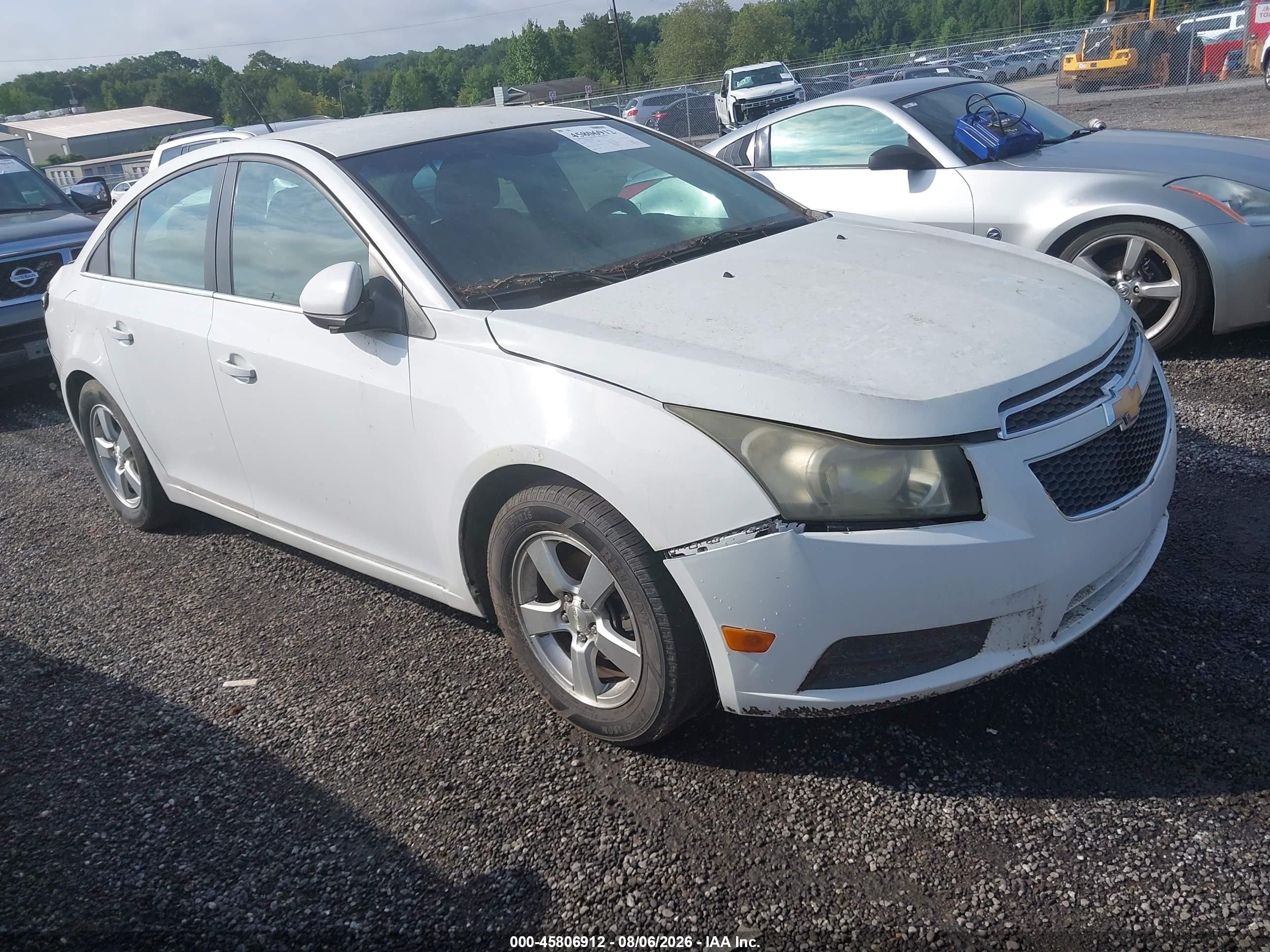 2014 Chevrolet Cruze 1lt Auto White vin: 1G1PC5SB4E7102961