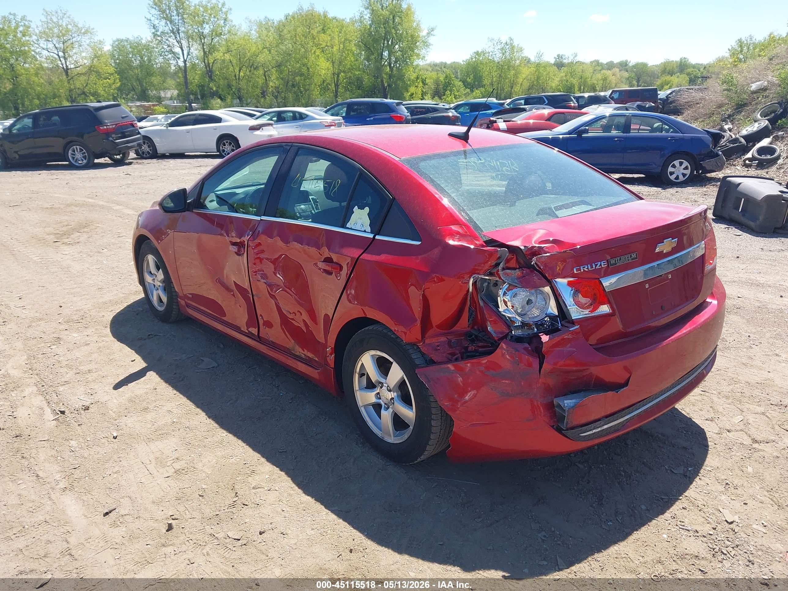 2014 Chevrolet Cruze 1lt Auto Красный vin: 1G1PC5SB4E7104273