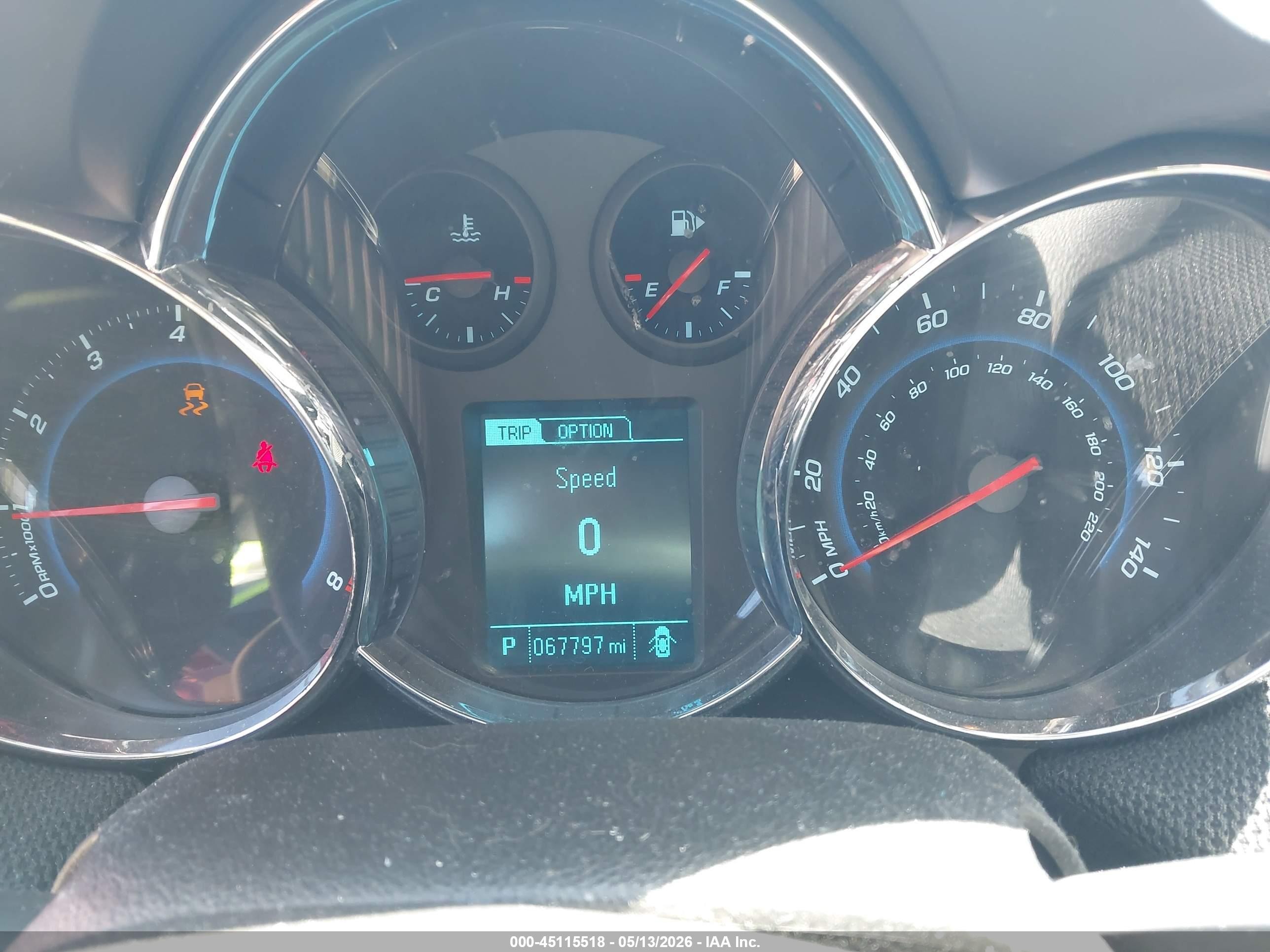 2014 Chevrolet Cruze 1lt Auto Красный vin: 1G1PC5SB4E7104273