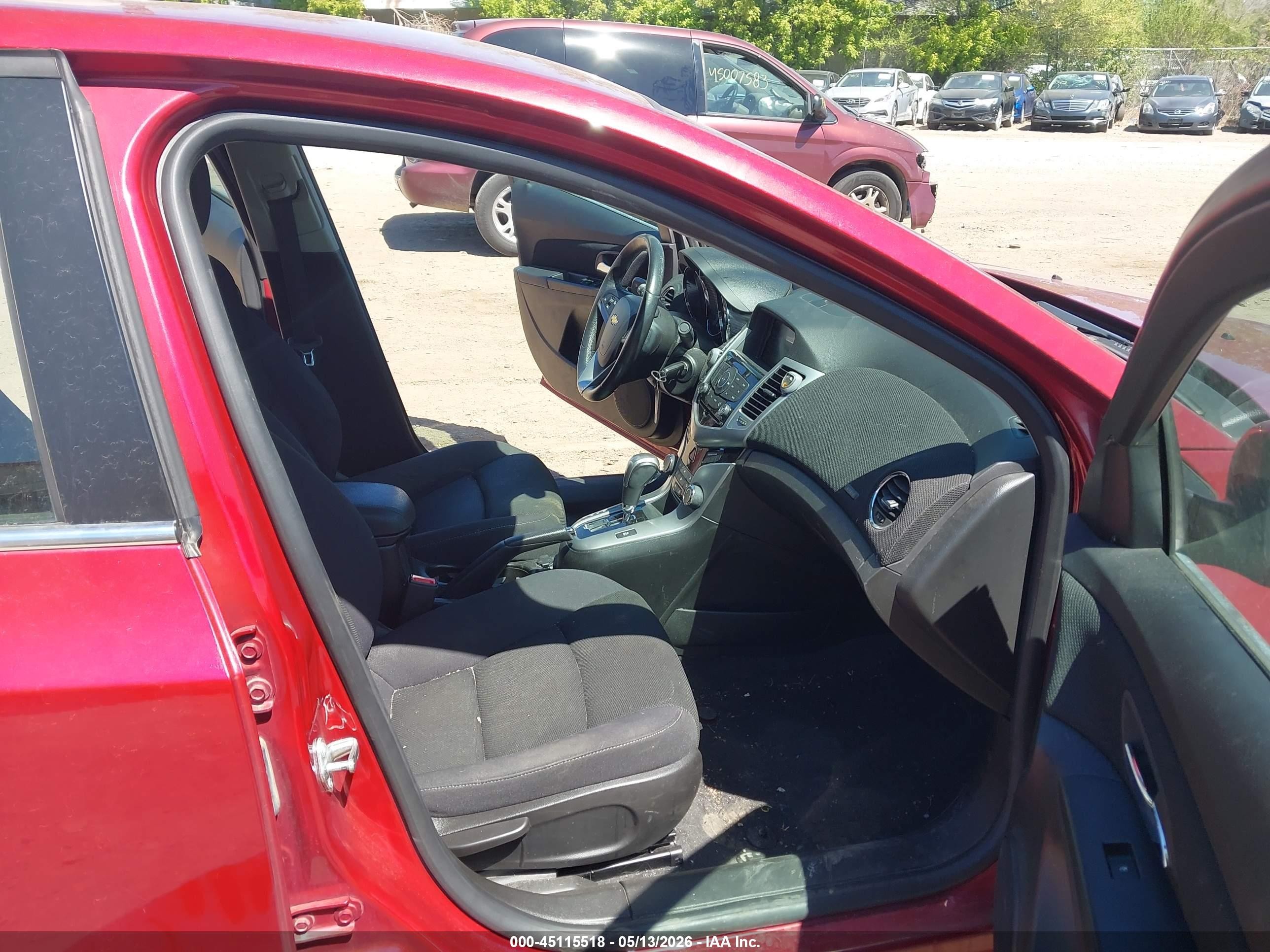 2014 Chevrolet Cruze 1lt Auto Красный vin: 1G1PC5SB4E7104273