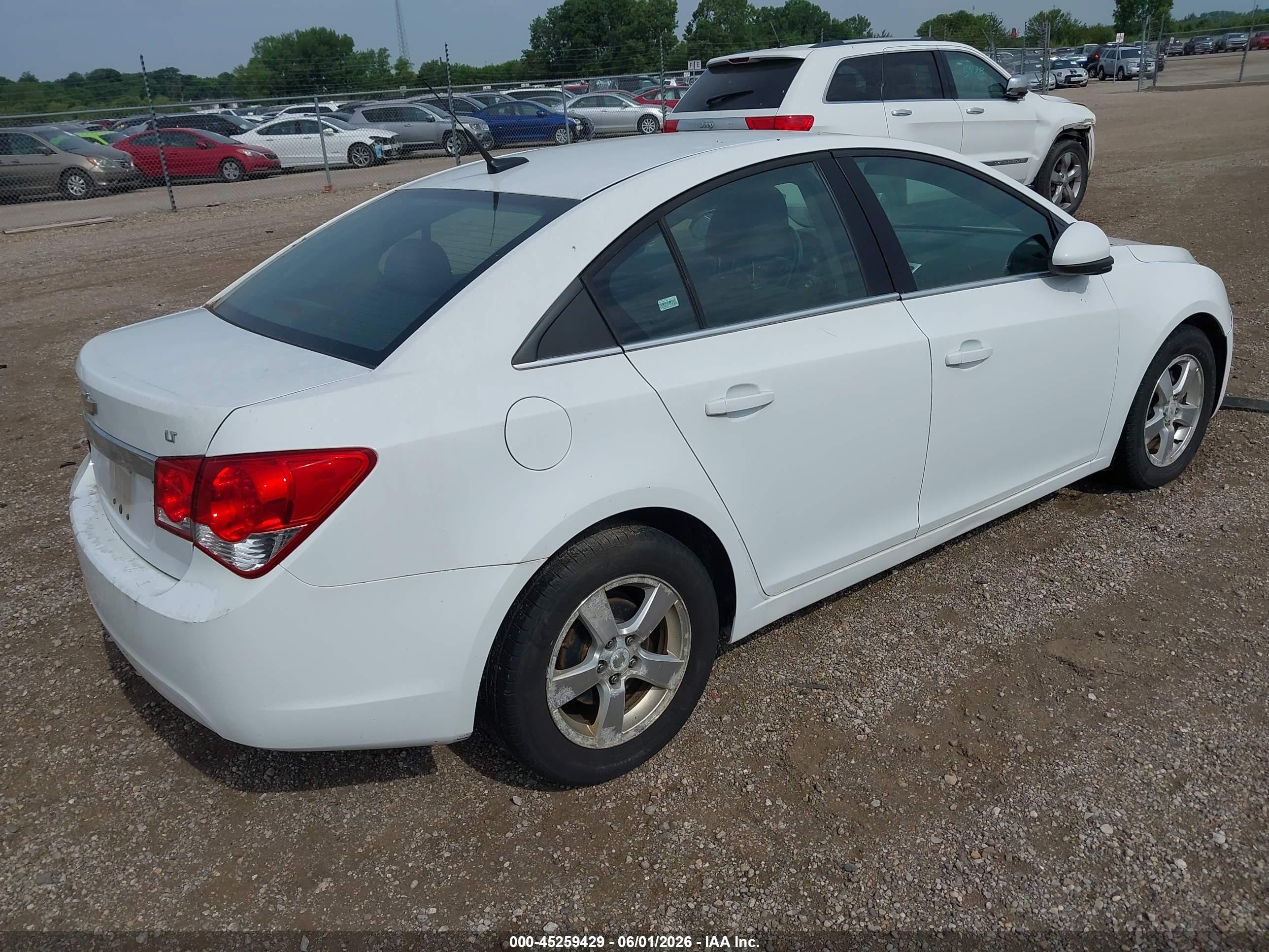 2014 Chevrolet Cruze 1lt Auto White vin: 1G1PC5SB4E7108369