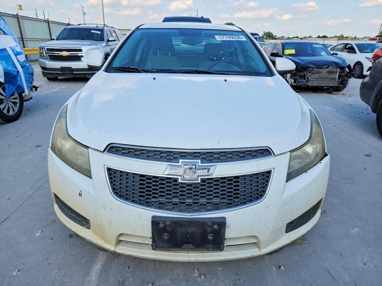 2014 Chevrolet Cruze Lt White vin: 1G1PC5SB4E7108517