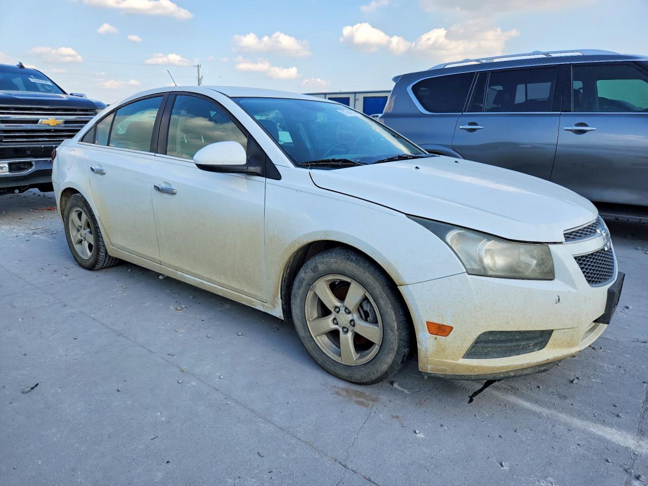 2014 Chevrolet Cruze Lt White vin: 1G1PC5SB4E7108517