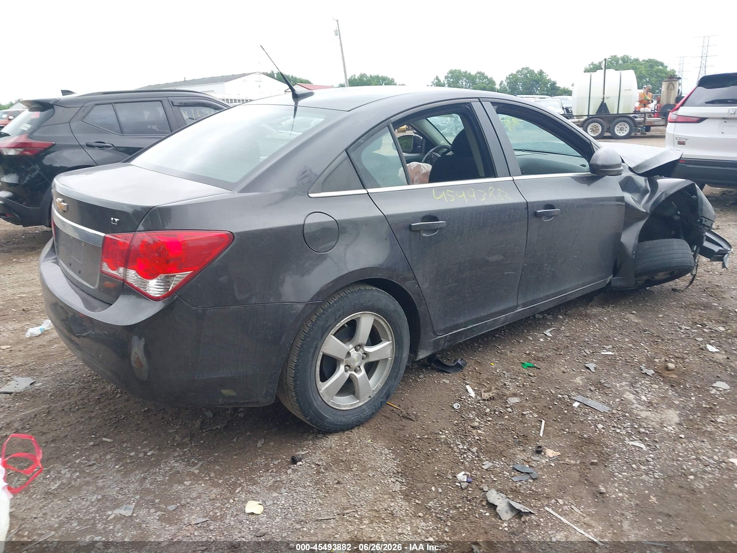 2014 Chevrolet Cruze 1lt Auto Black vin: 1G1PC5SB4E7109456