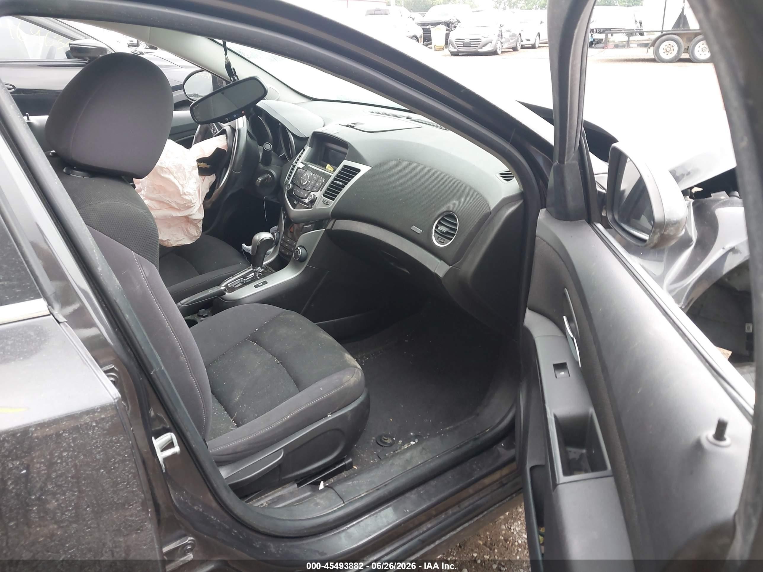 2014 Chevrolet Cruze 1lt Auto Black vin: 1G1PC5SB4E7109456