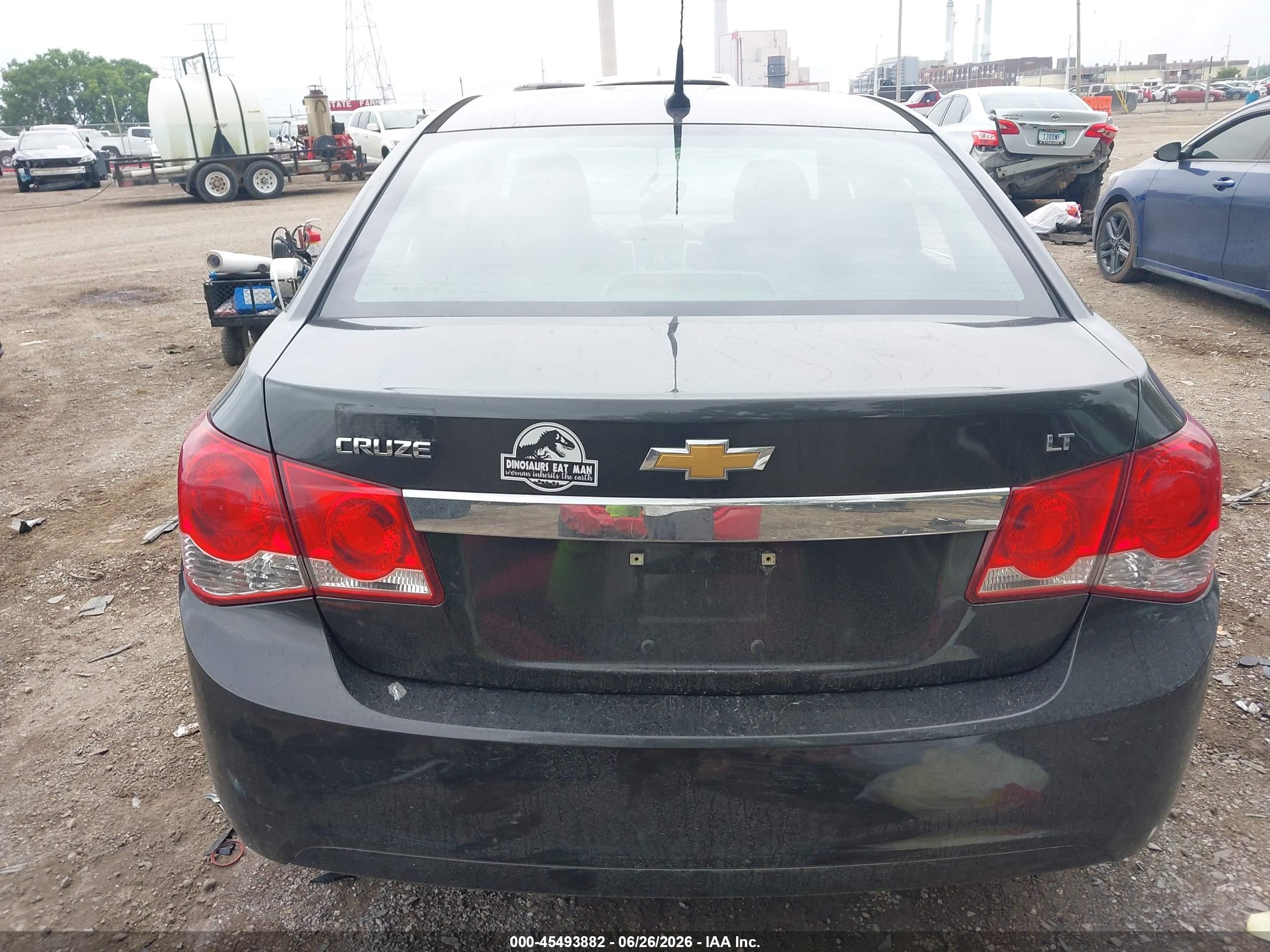 2014 Chevrolet Cruze 1lt Auto Black vin: 1G1PC5SB4E7109456