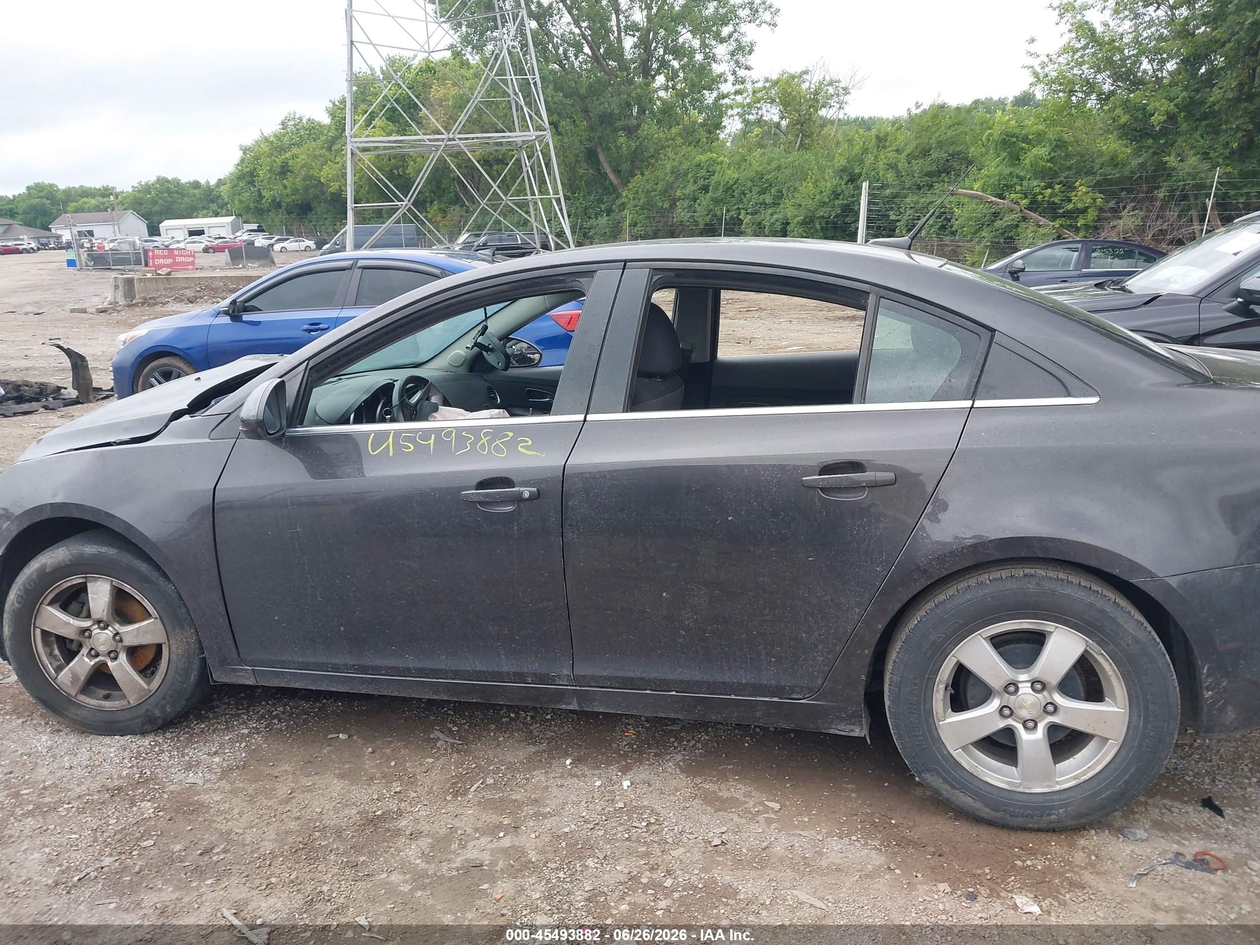 2014 Chevrolet Cruze 1lt Auto Black vin: 1G1PC5SB4E7109456
